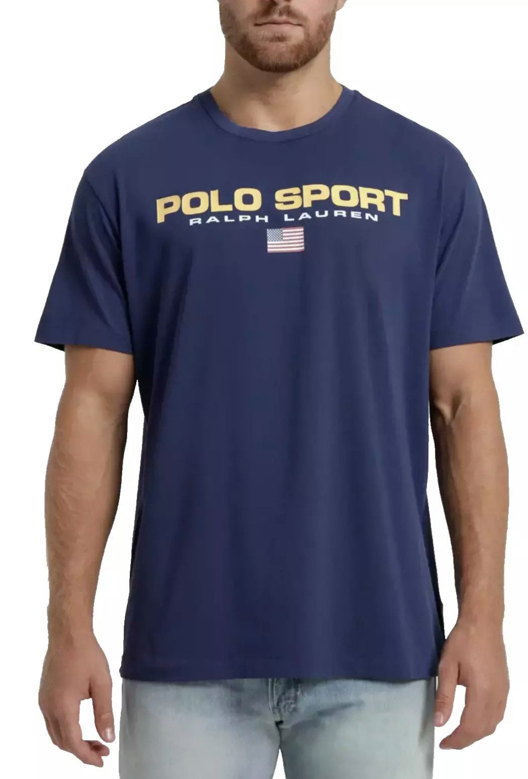 Polo Ralph Lauren T-Shirt Flag Logo Retro Shirt Classic Fit Ein ikonisches Stück aus der Blütezeit von RL