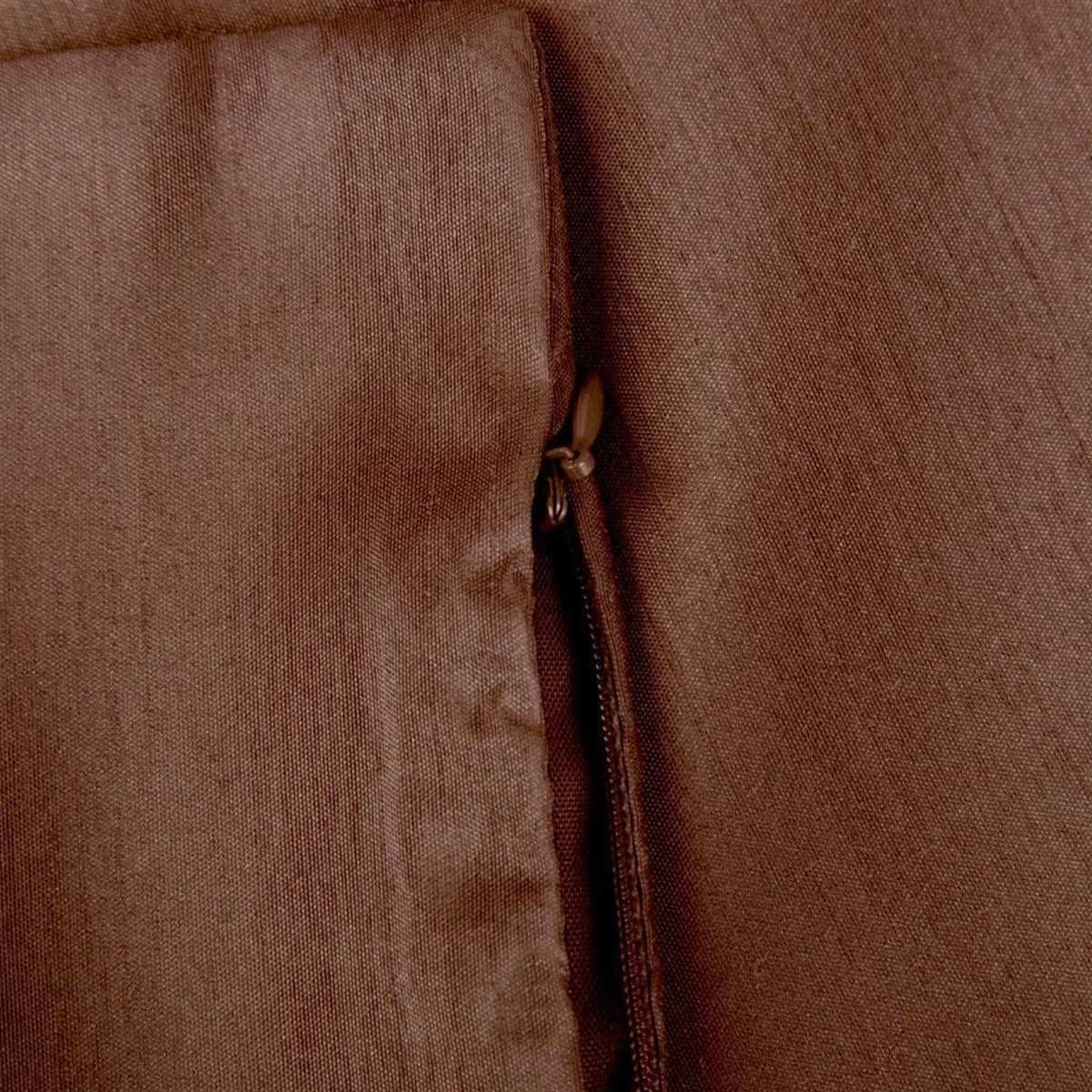 Glanzoptik Größen) Braun Kissenbezug Kissenbezüge, einem Innenkissen (viele wahlweise mit (Dekokissen), versch. Arsvita,
