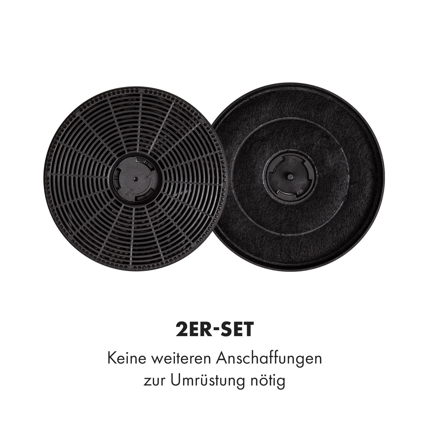 Klarstein Aktivkohlefilter Aktivkohlefilter, Zubehör für Austausch verbrauchter Aktivkohlefilter für lang anhaltend gute Filterleistung