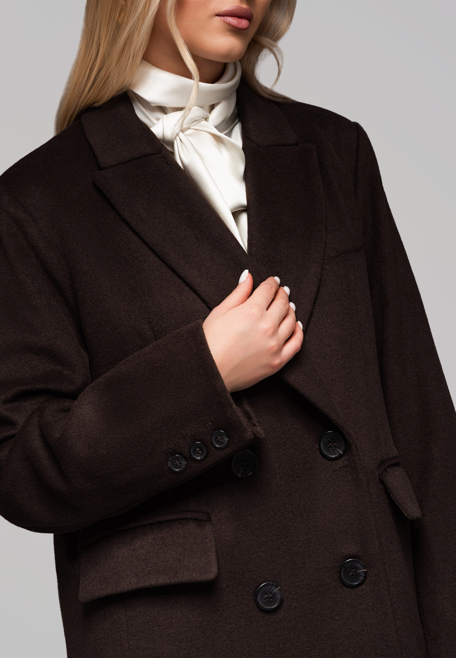 OMBRE Wintermantel Mantel mit doppelreihiger Knopfleiste günstig online kaufen