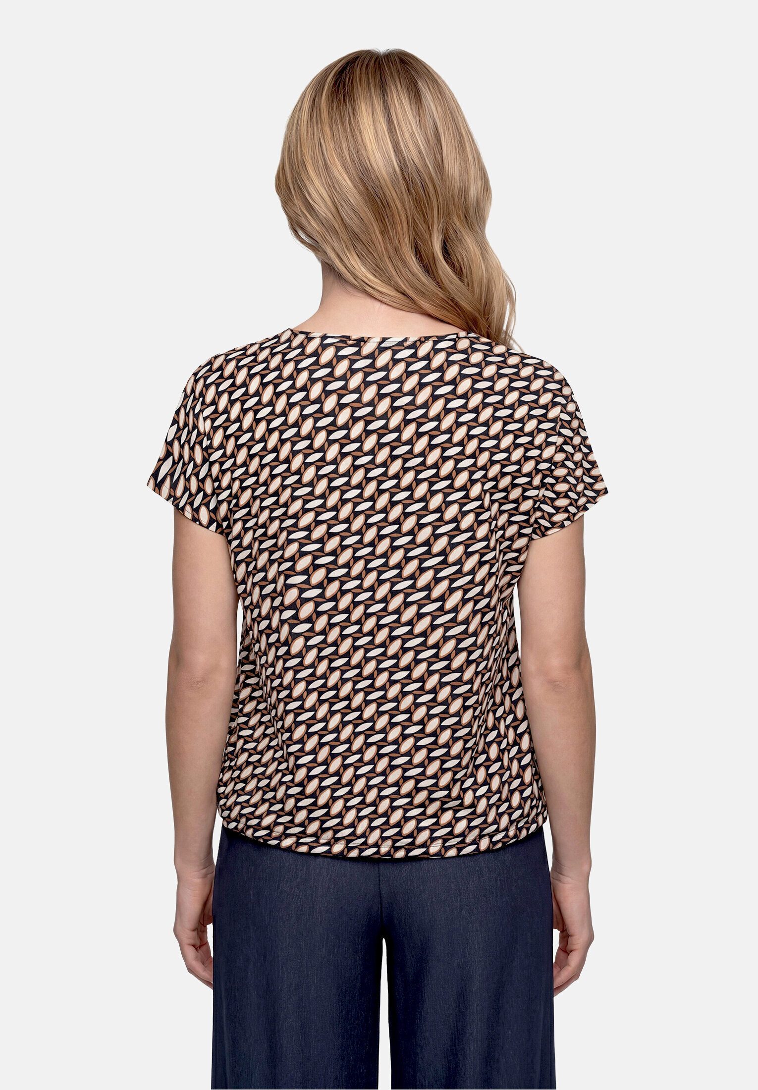 Betty Barclay Kurzarmshirt Damen mit V-Ausschnitt (1-tlg)