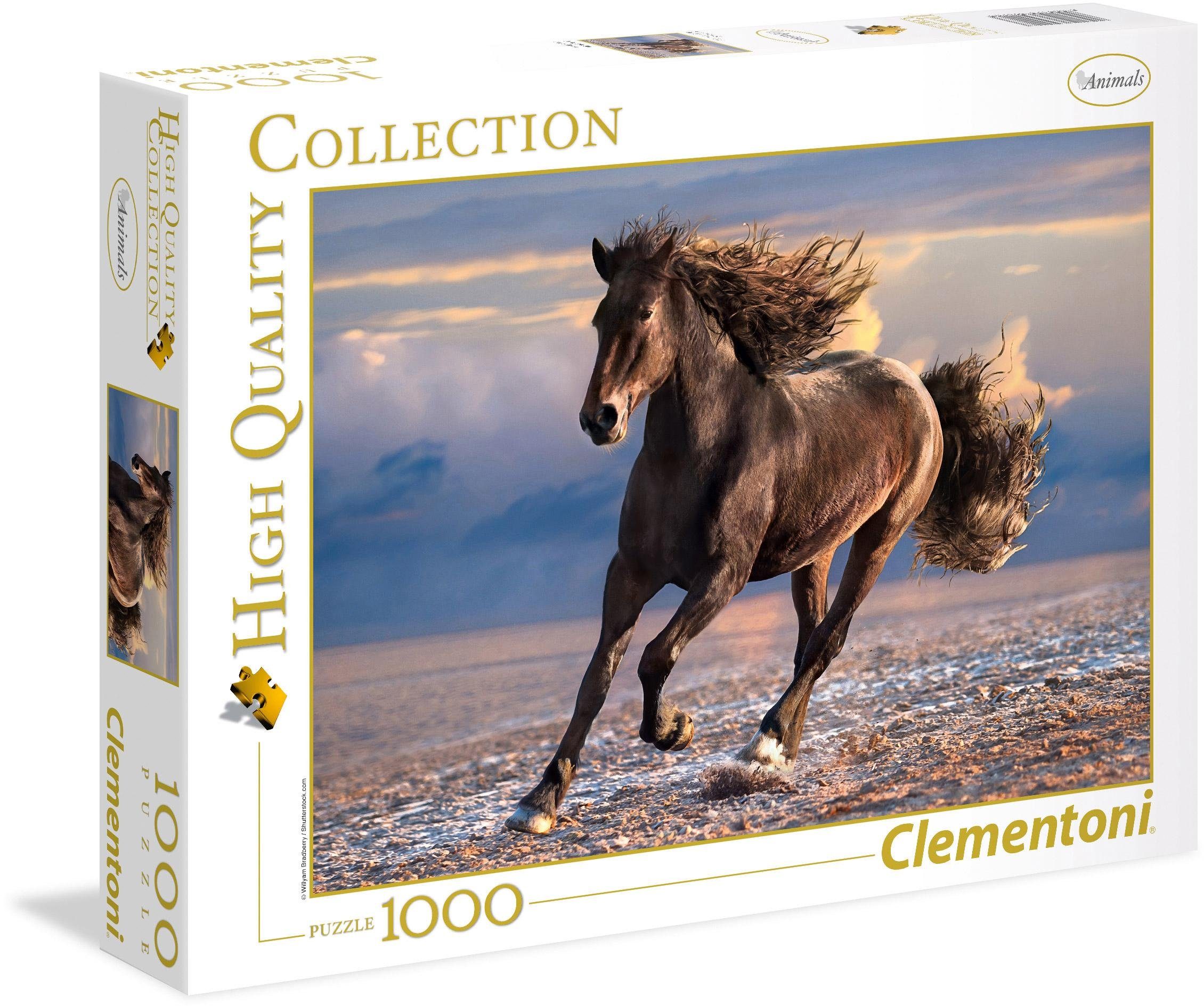 Clementoni® Puzzle High Quality Collection, Wildpferd, 1000 Puzzleteile, Made in Europe