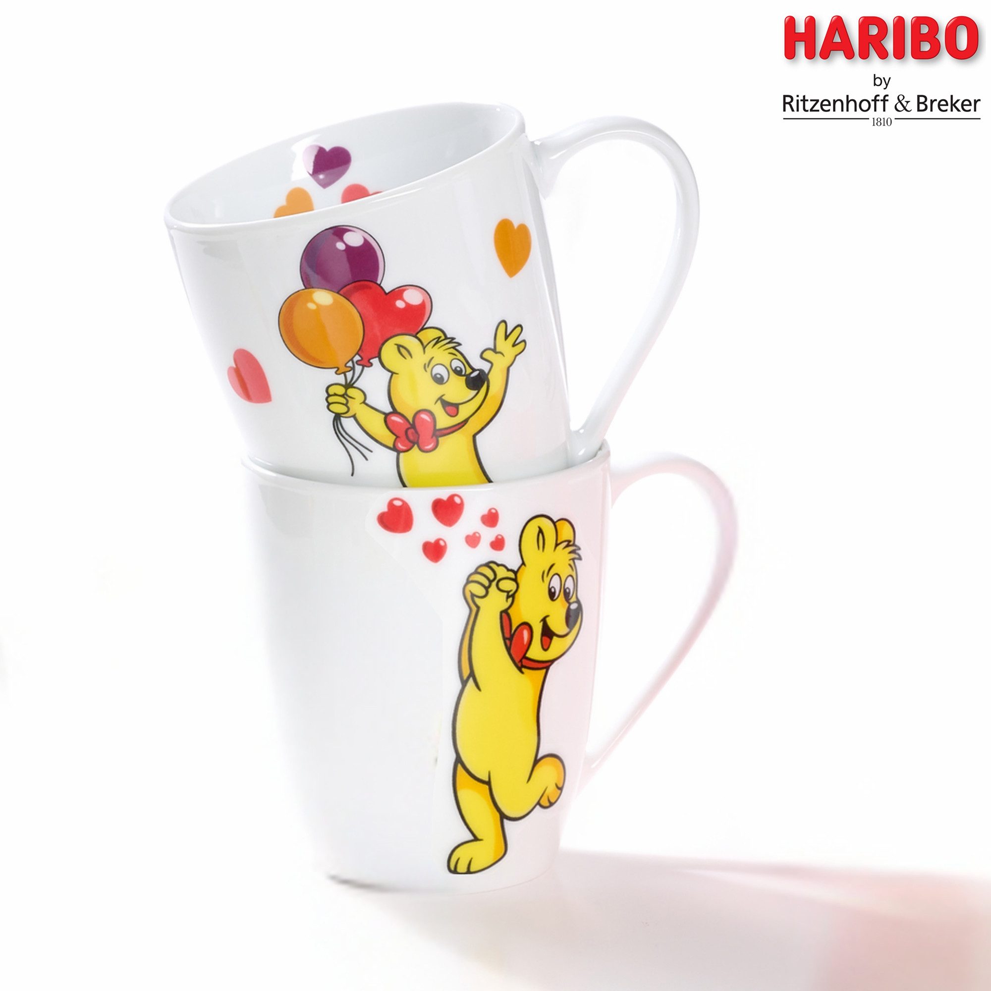 Ritzenhoff & Breker Becher HARIBO Winner, 360 ml, 1-tlg., Porzellan, spülmaschinenfest