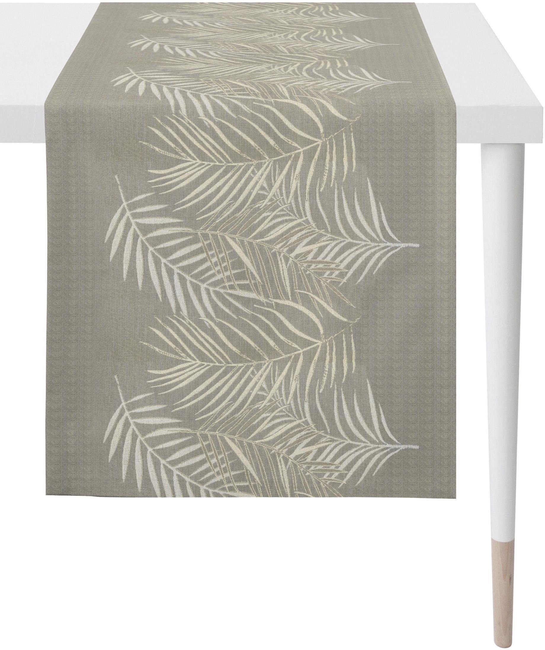 1306 Style, natur/grau/beige APELT Fleckschutz Tischläufer (1-tlg), Loft Jacquard