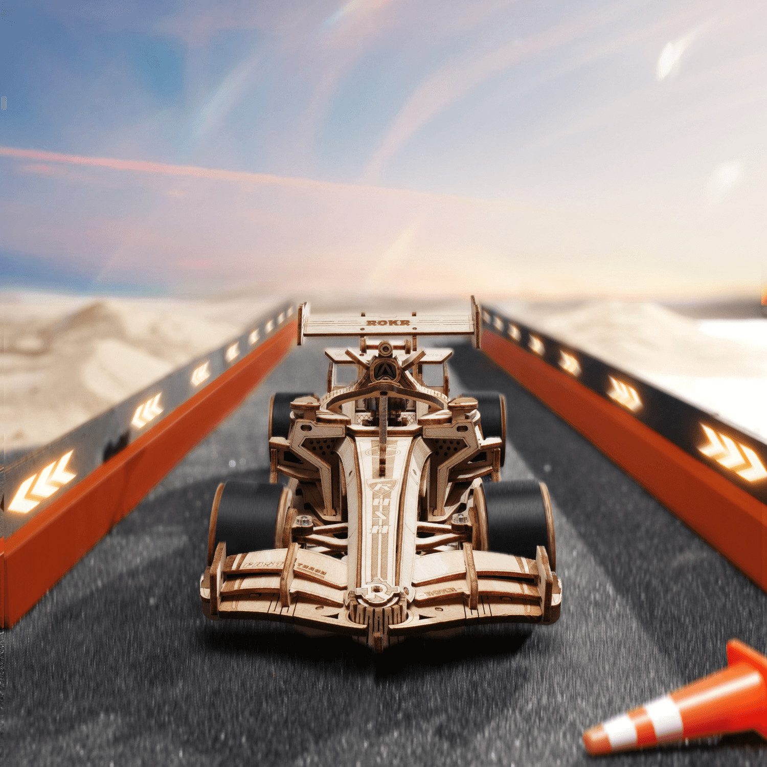Robotime 3D-Puzzle Rennwagen Bausatz 3D Puzzle, 246 Puzzleteile