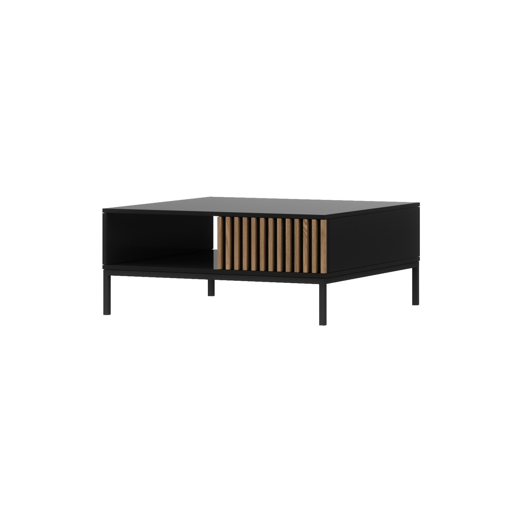 MOEBLO Couchtisch Meteor (Wohnzimmertisch, Beistelltisch, Sofatisch, Kaffeetisch, Coffee table), (HxTxB):35x80x80 cm