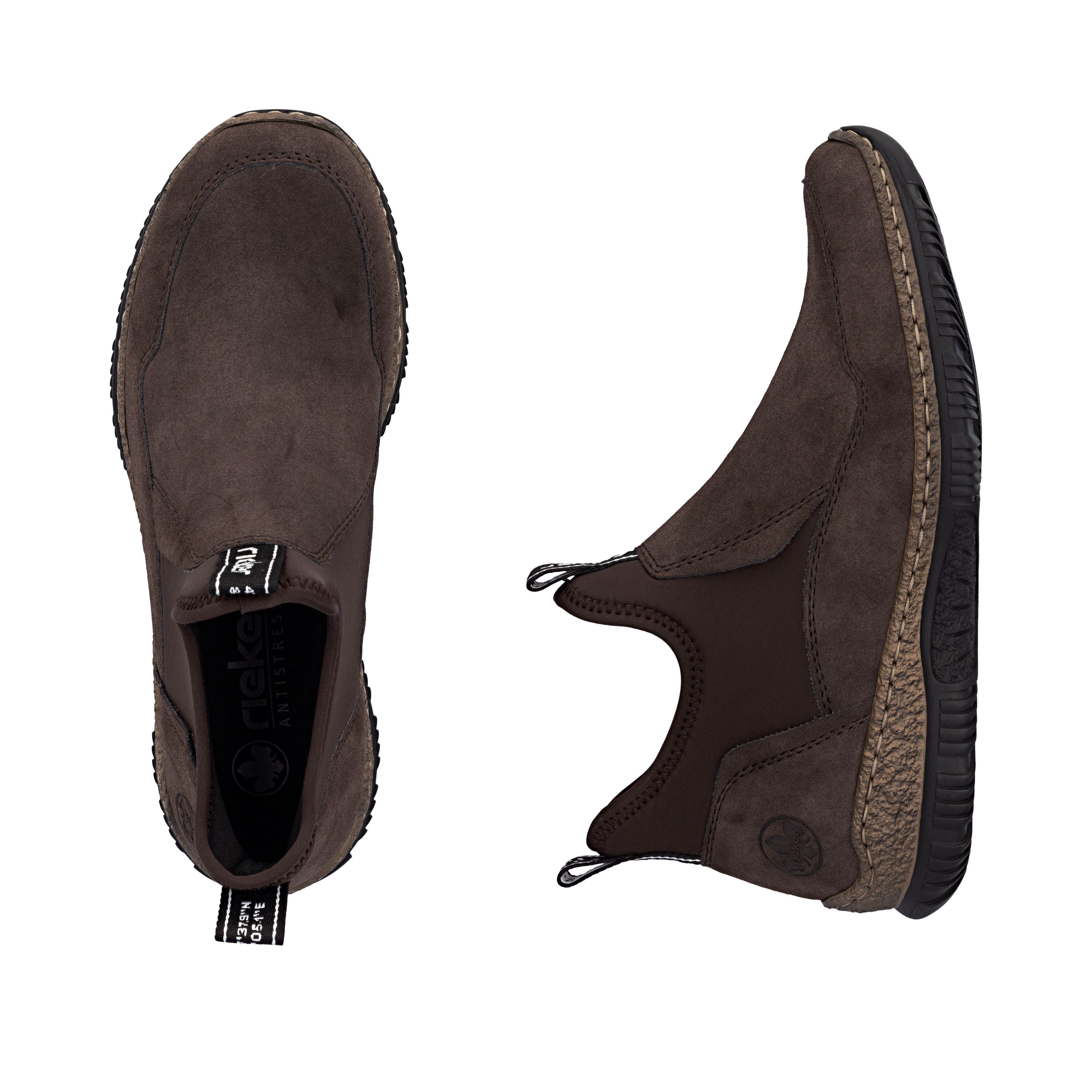 Rieker Schlupfboots Slipper, Slip-on Sneaker, Stiefelette mit MemoSoft-Innensohle