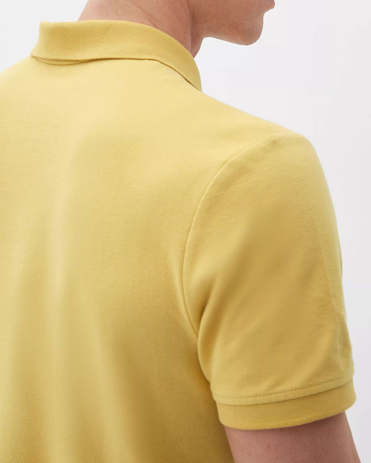 s.Oliver Poloshirt Basic (1-tlg) Knopfleiste, kurzarm Piqué-Struktur, Gelb