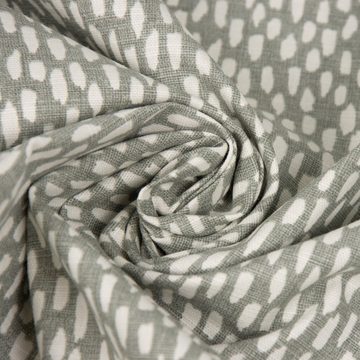 Prestigious Textiles Stoff Dekostoff Paseo Pebble grau mit Klecksen 1,4m breit