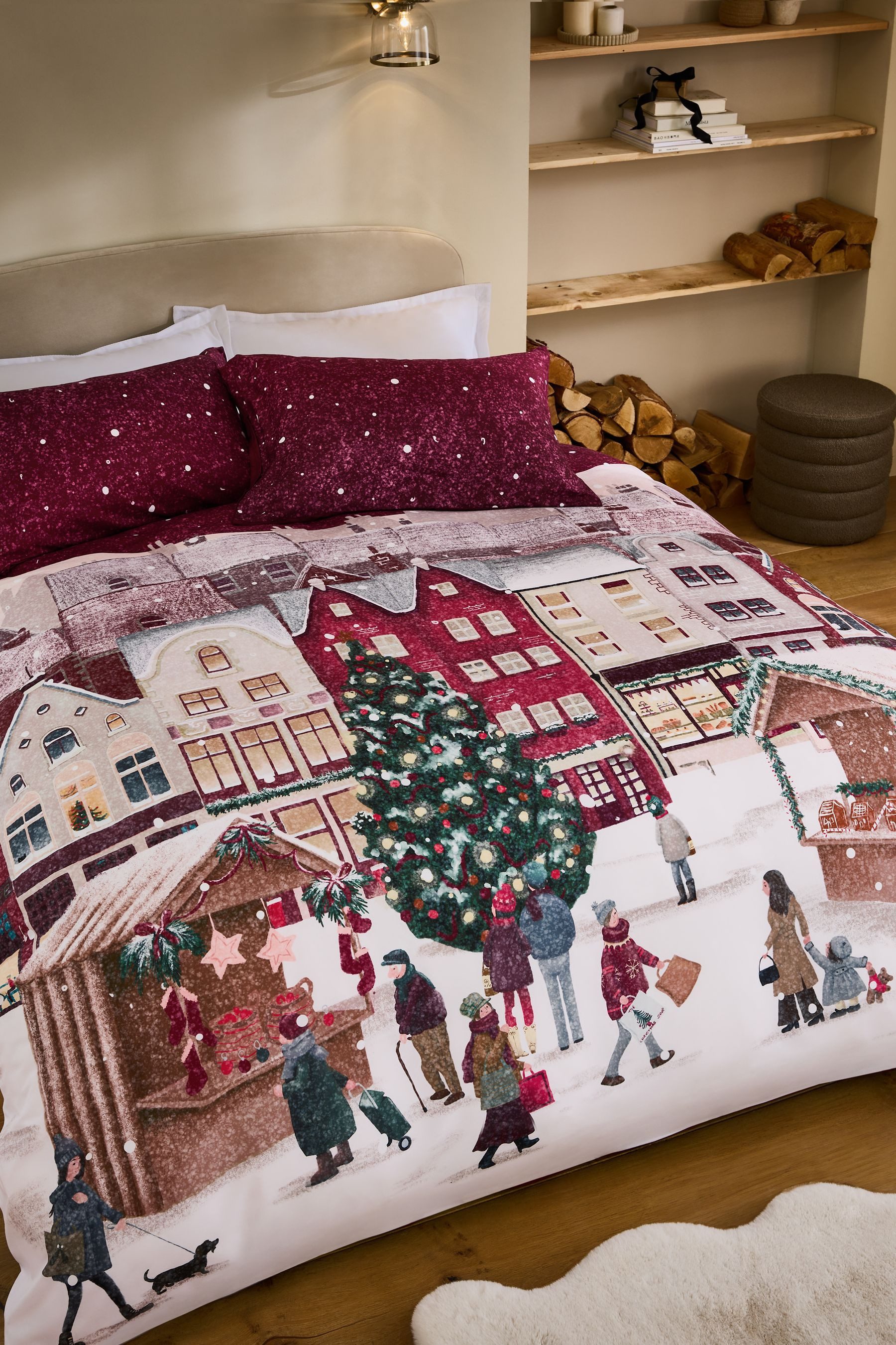 Next Bett-Set Wendebare Bettgarnitur, Weihnachten, Bezug: Polyester (recyce günstig online kaufen