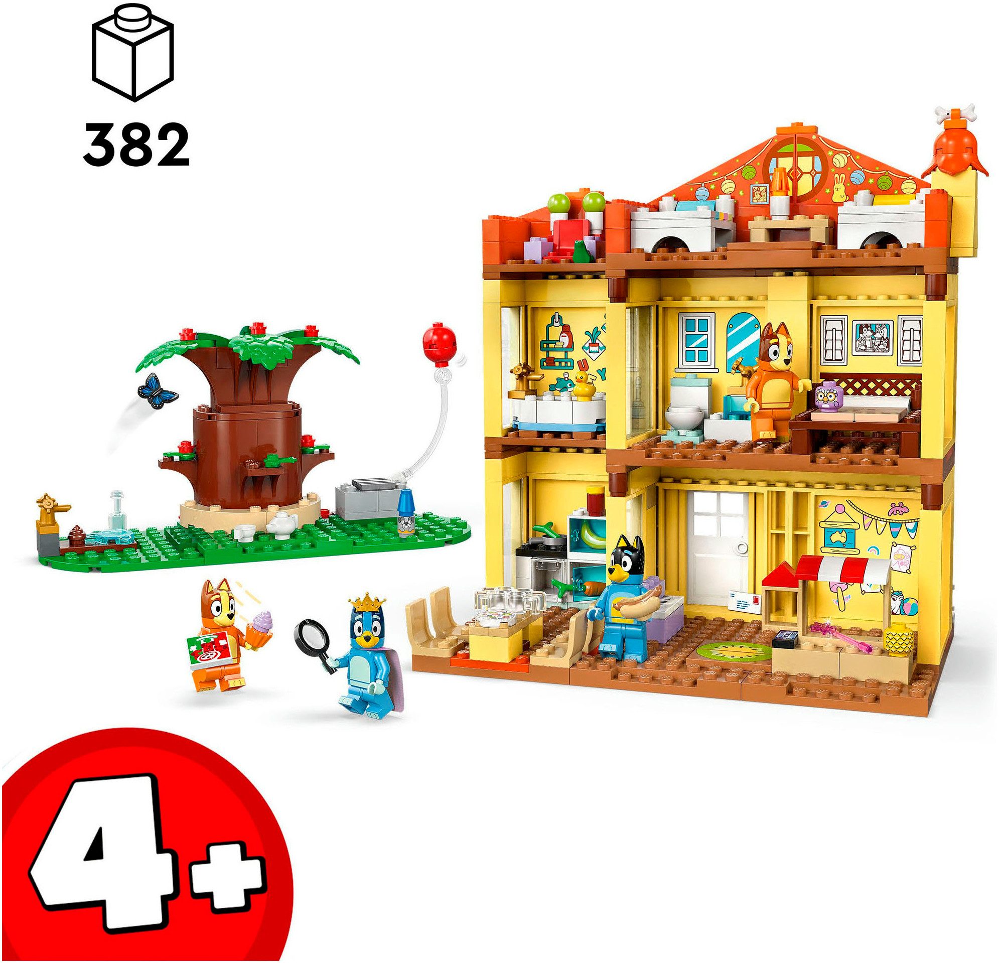 LEGO® Blueys Haus (11203), LEGO Bluey Konstruktionsspielsteine, (382 St), Made in Europe