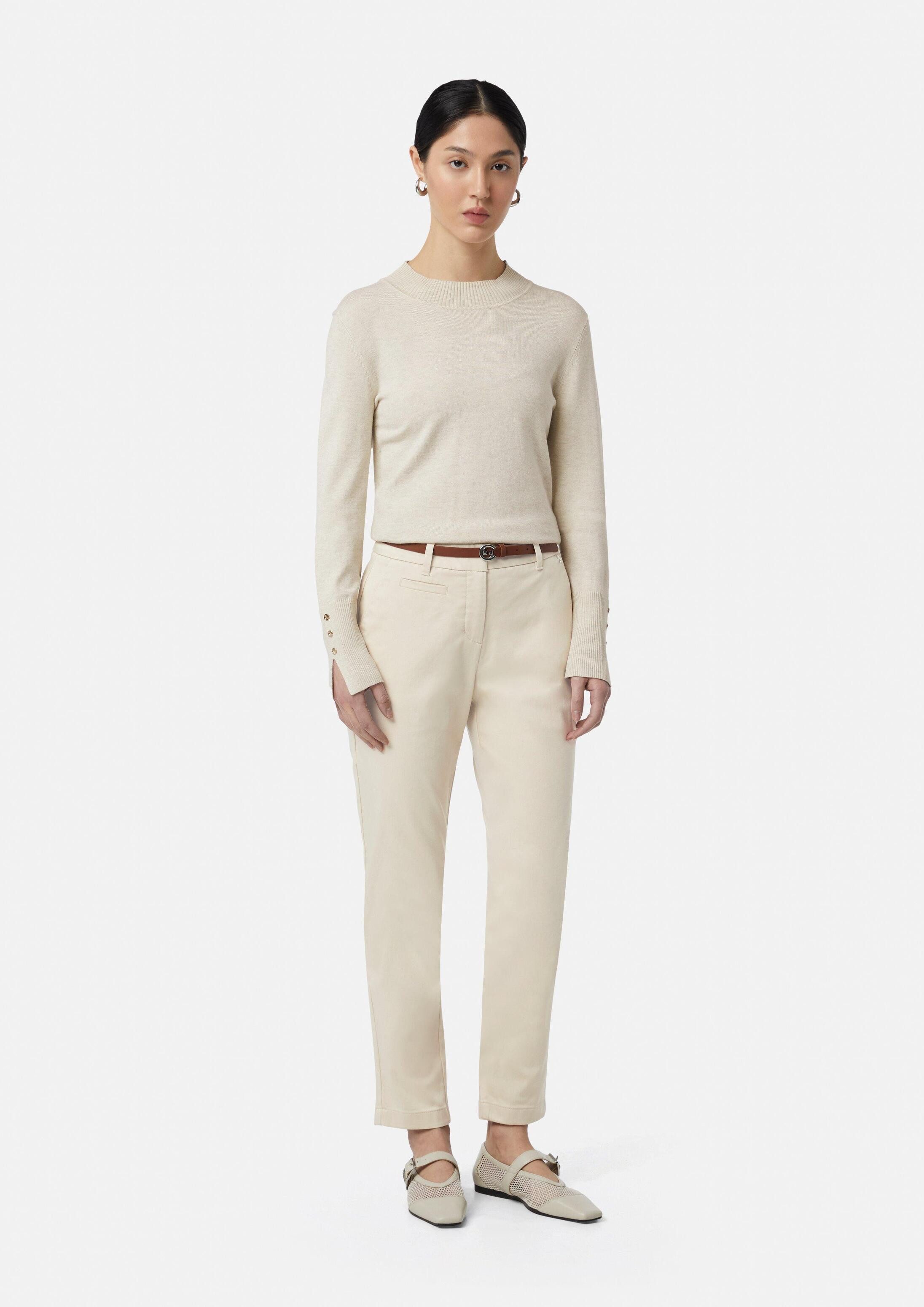 comma Chinos Hose Chinohose mit Gürtel
