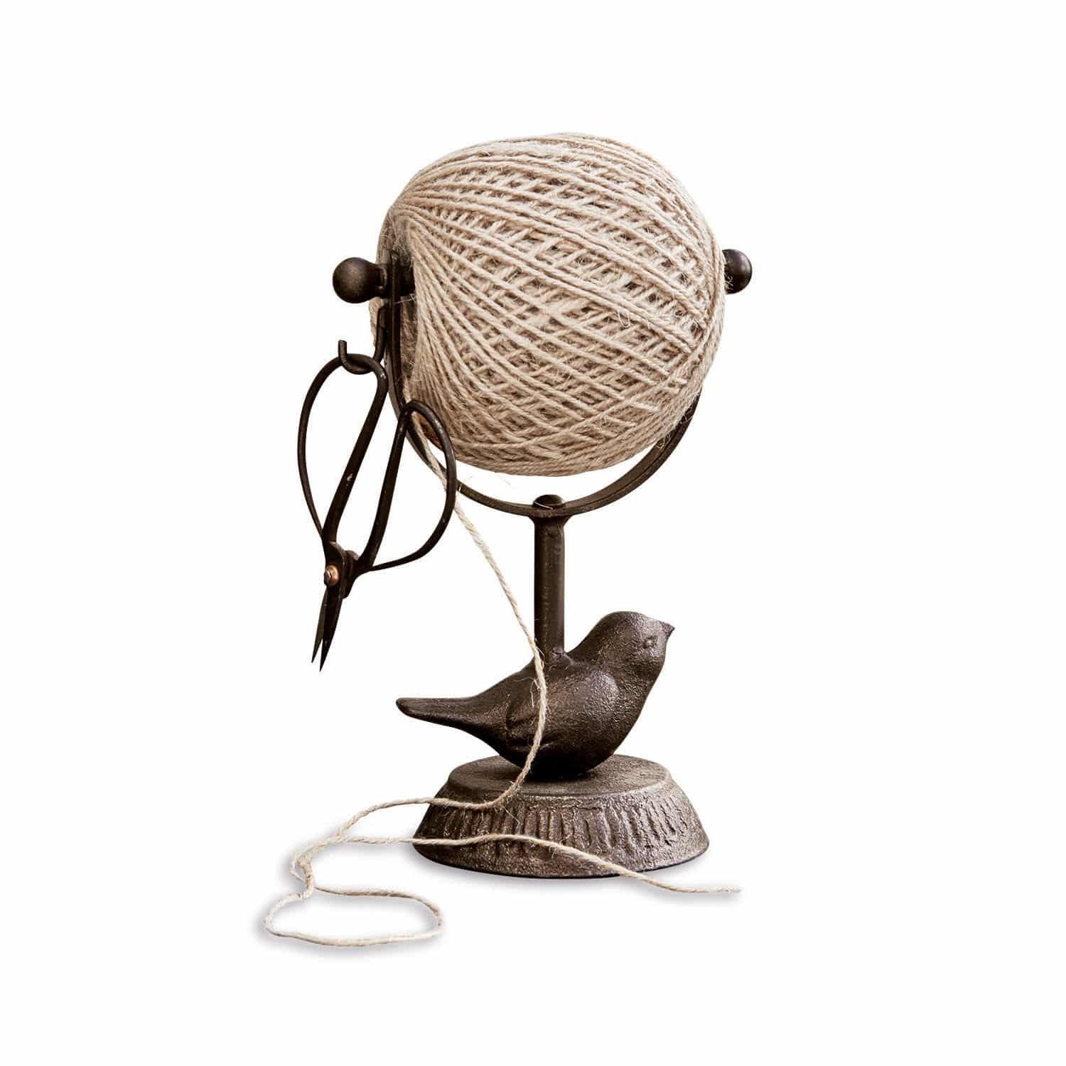 Gartenfigur Schnurhalter Ortolan braun