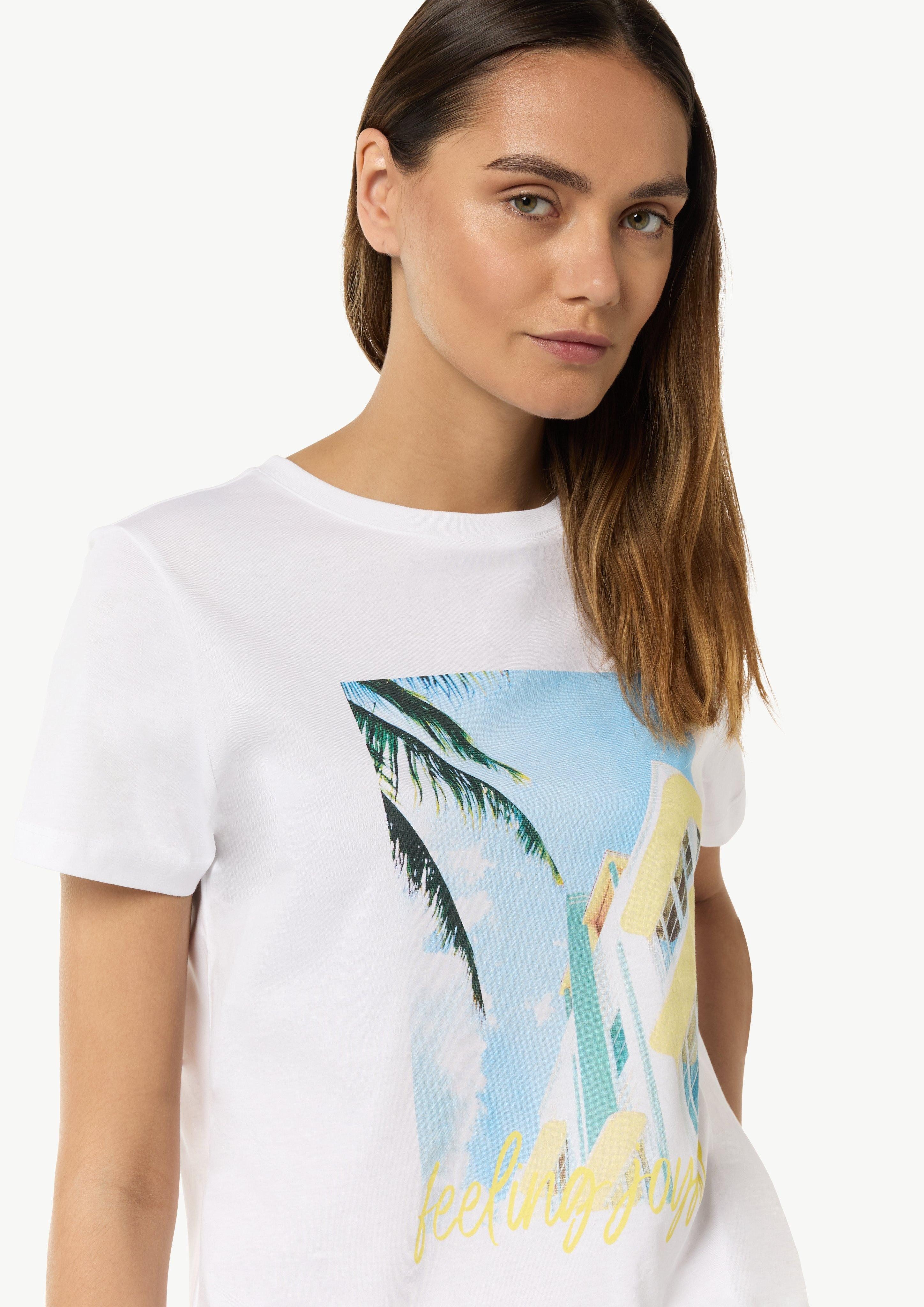 comma casual identity Kurzarmshirt Baumwollshirt mit günstig online kaufen
