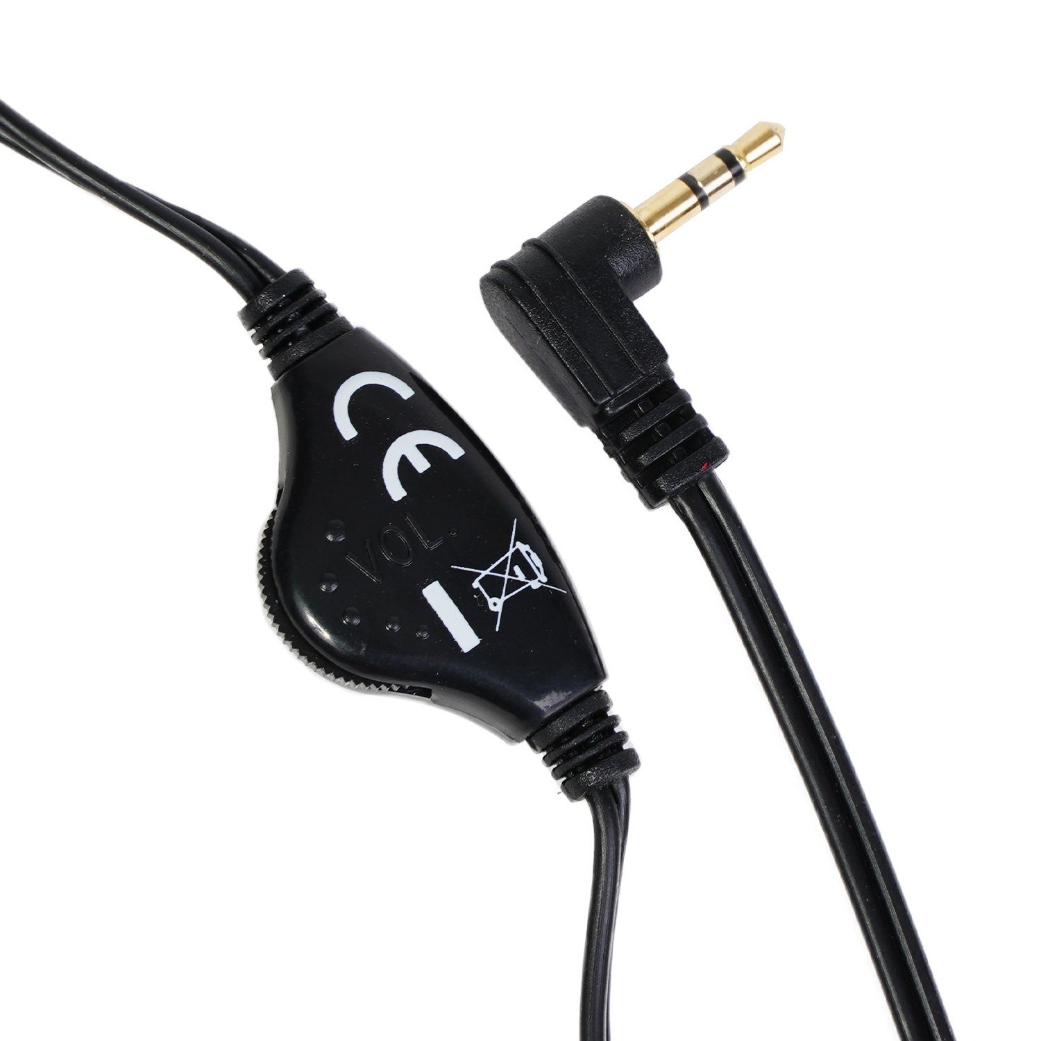 Hama Mono Headset Kopfhörer 2,5mm Klinke Kopfbügel Smartphone-Headset (Universal, Mikrofon, Stummschaltung, etc, Kein, Universal Klinken-Stecker passend für Gigaset DECT Telefon Festnetz)