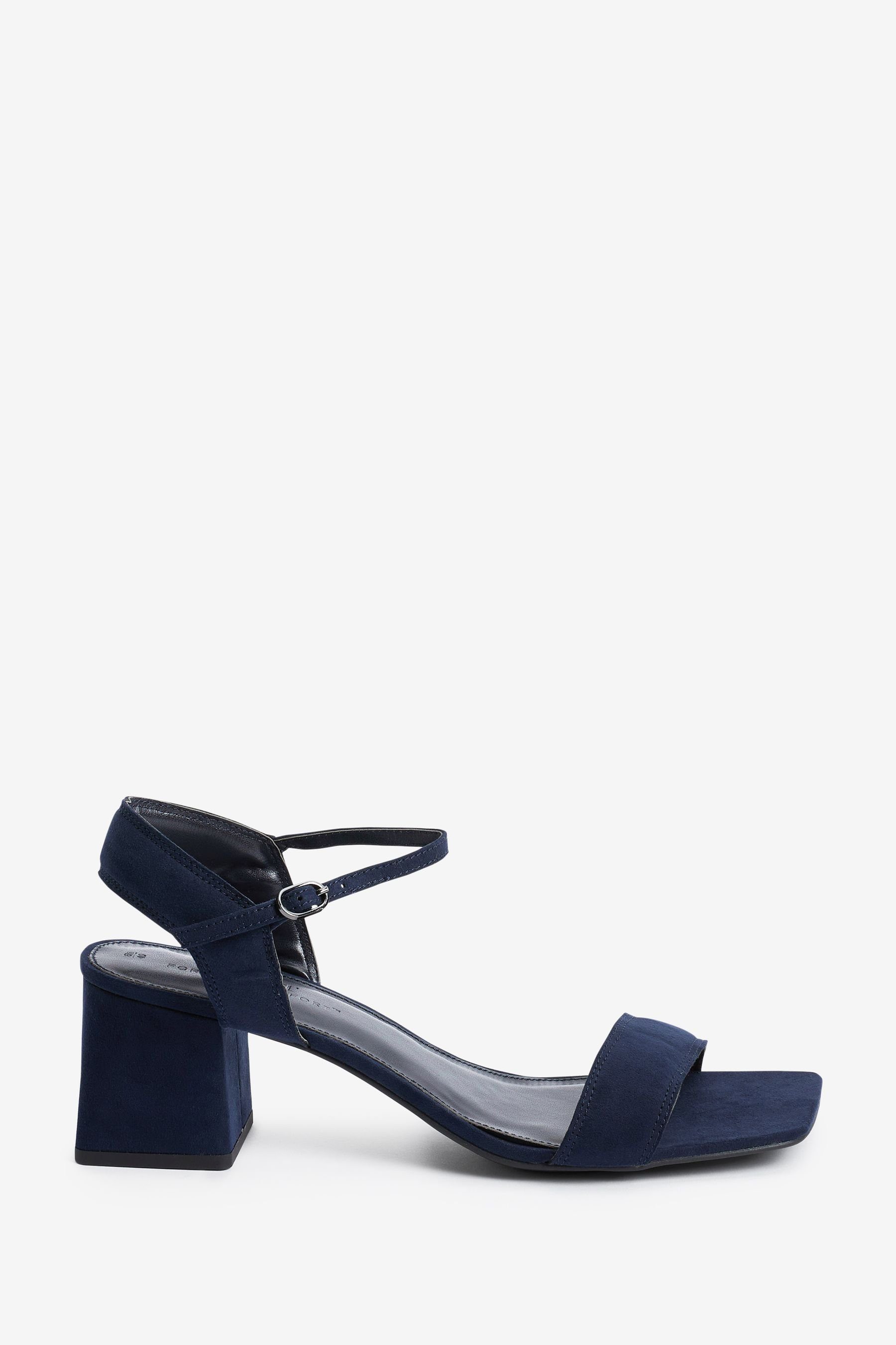 Next Forever Comfort® Sandaletten mit Blockabsatz Blue Navy (1-tlg) Sandalette