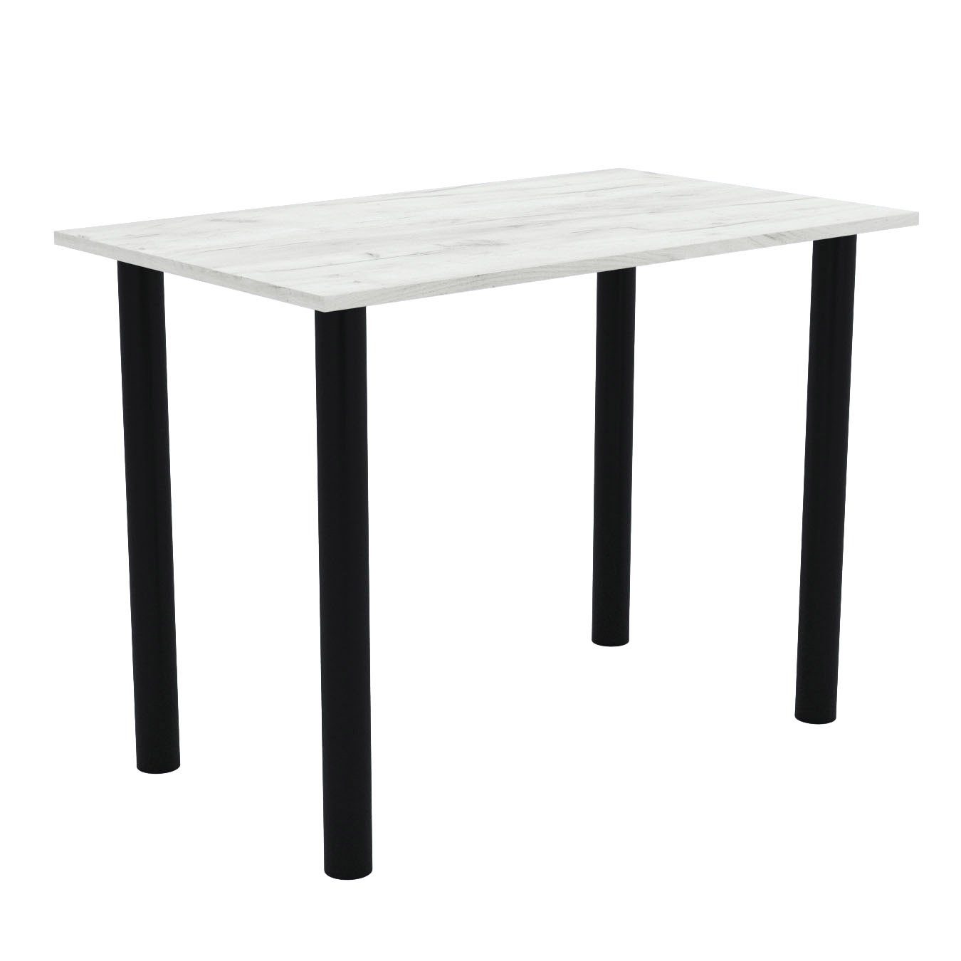 AKKE schwarzen mit Bürotisch Esstisch, PVC Weiss Küchentisch Craft 2mm Beinen Esszimmertisch