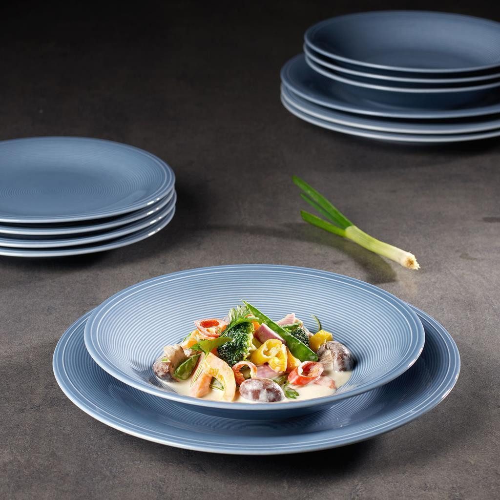 like. by Villeroy & Boch Suppenteller Color Loop Suppenteller ø 23,1 cm 6er Set, (6 St)