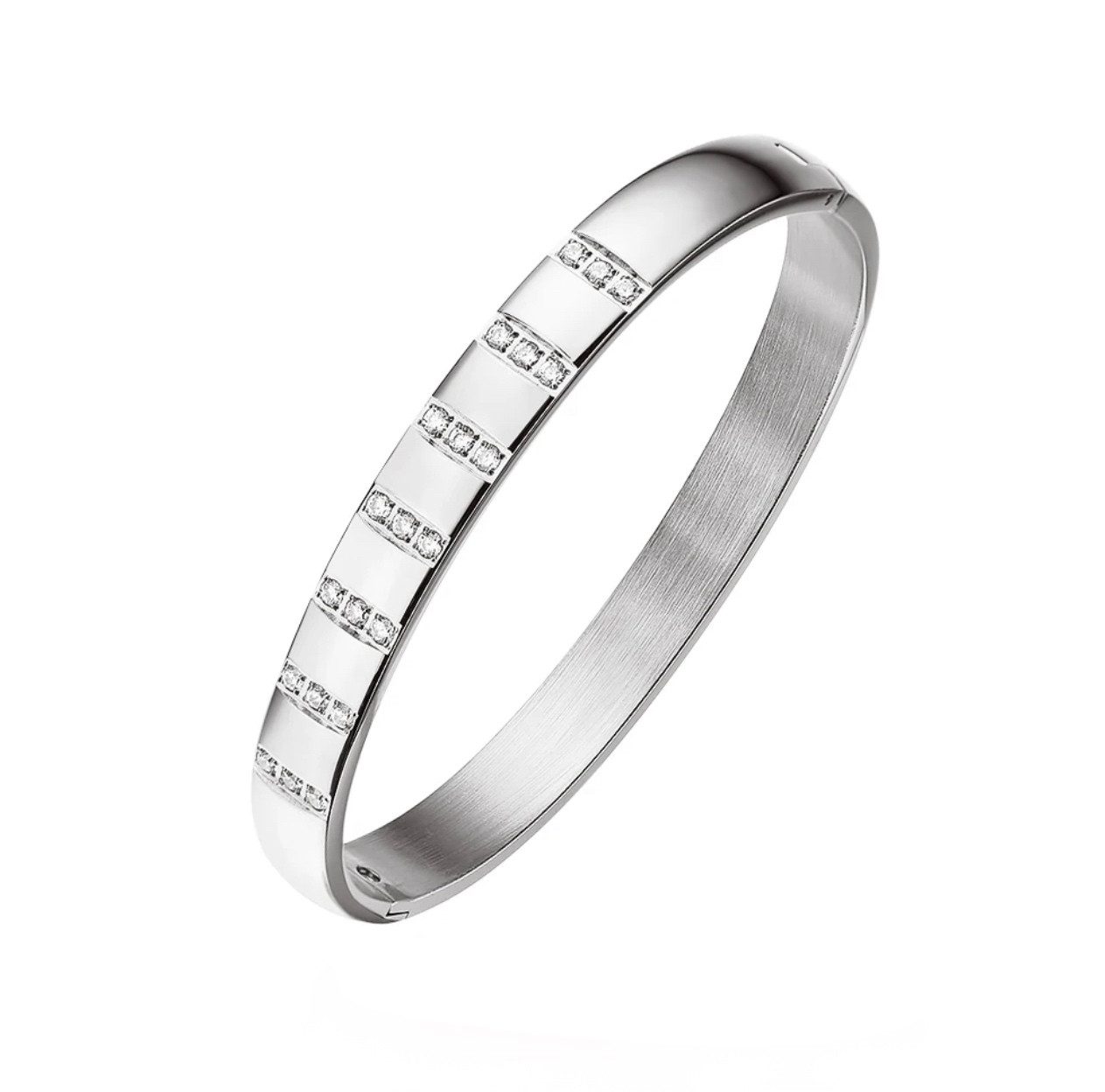 ROUGEMONT Armreif Massiver Luxus Edelstahl Armreif günstig online kaufen