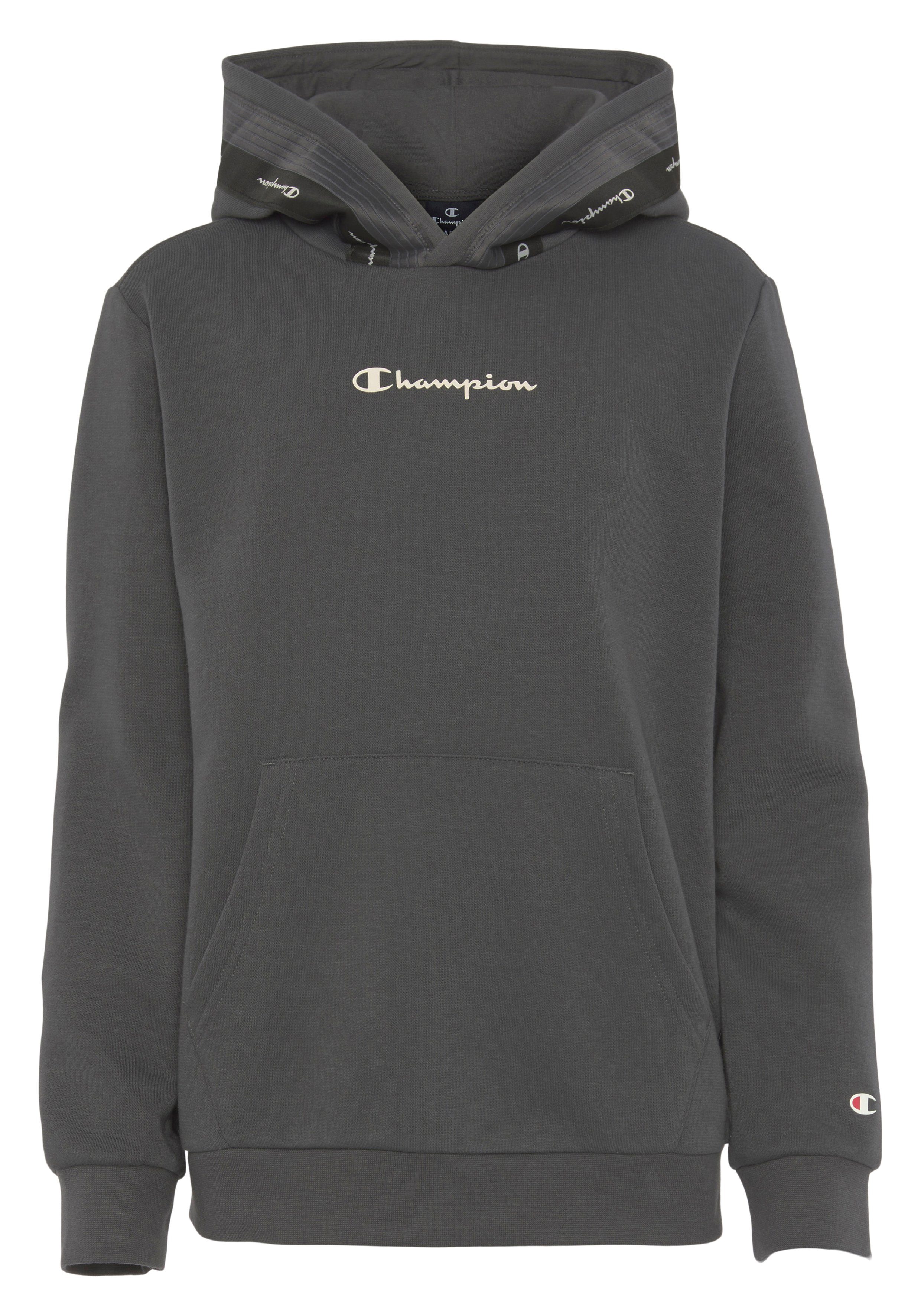 - Tape Sweatshirt für Hooded Kapuzensweatshirt grau Kinder Champion