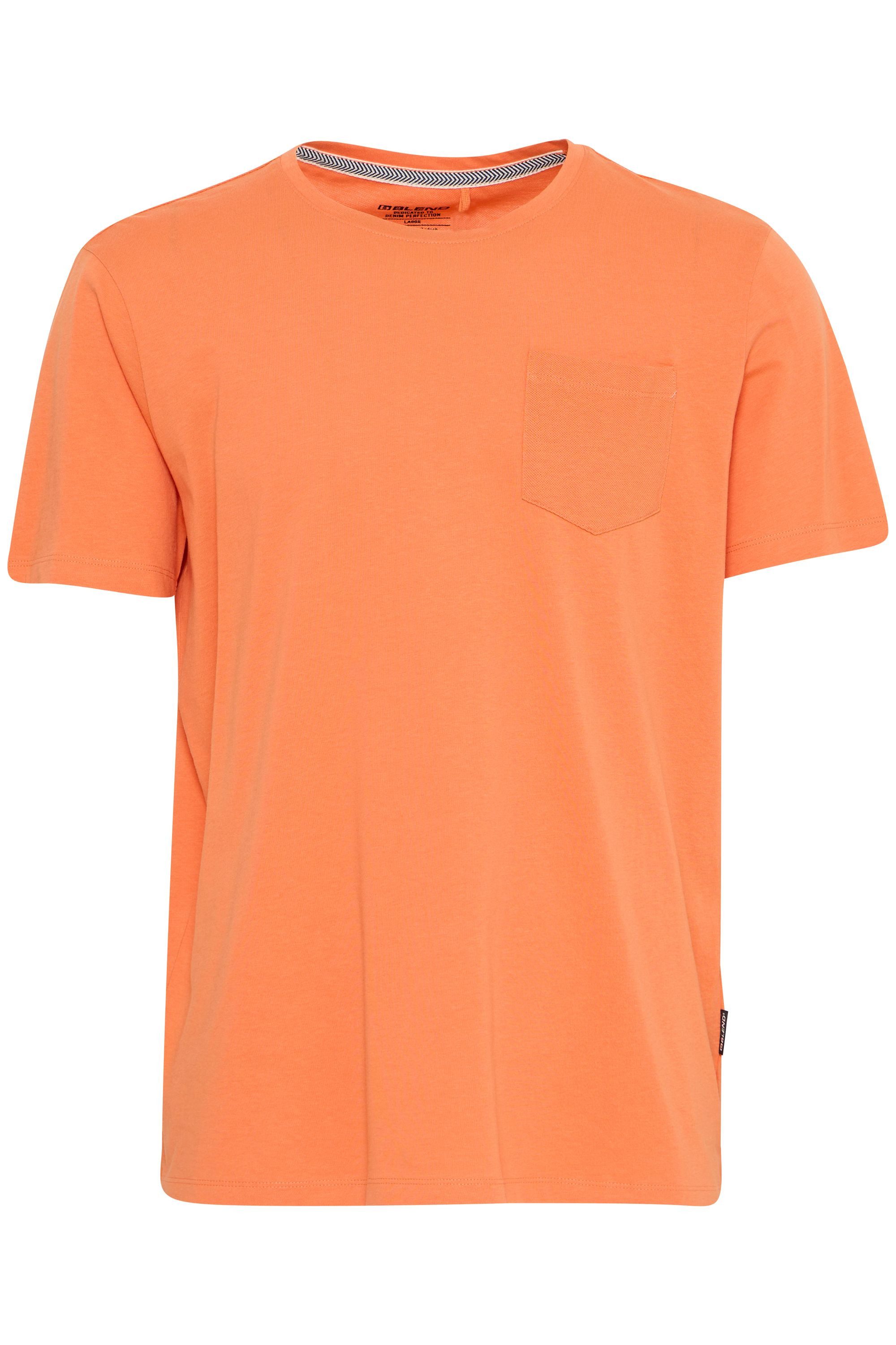 Blend Rundhalsshirt BHJago Basic T-Shirt mit Rundhalsausschnitt und Brustta günstig online kaufen
