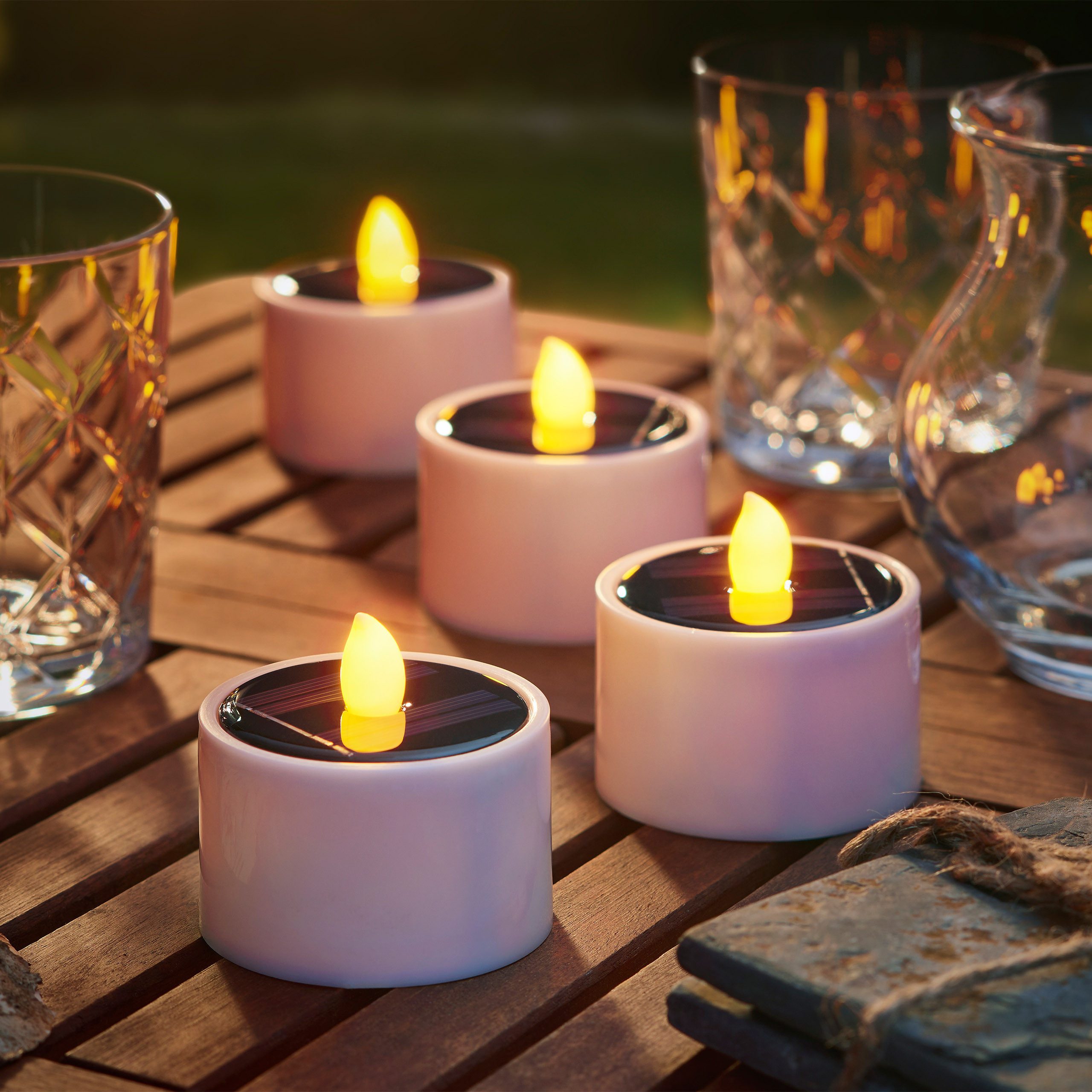 IC Gardenworld Teelicht 4 Stück Solar günstig online kaufen