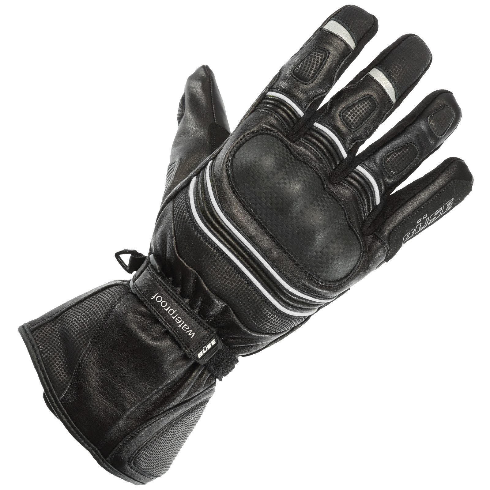 Büse Motorradhandschuhe Büse Willow Handschuh schwarz / weiss Herren Kevlar