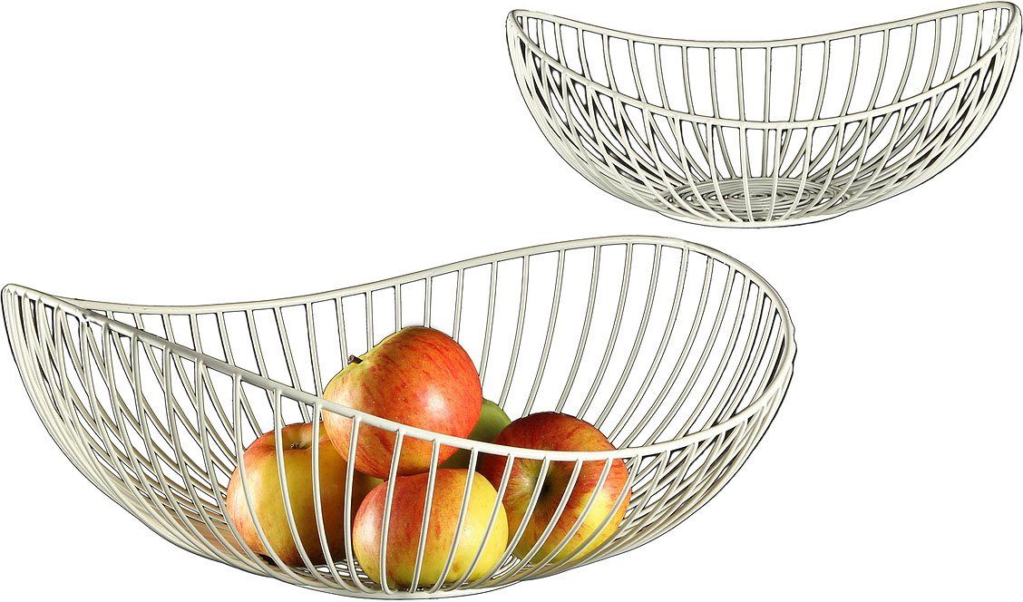 Ambiente Haus Dekoschale Schale antikweiss - paar 38cm (1 St)
