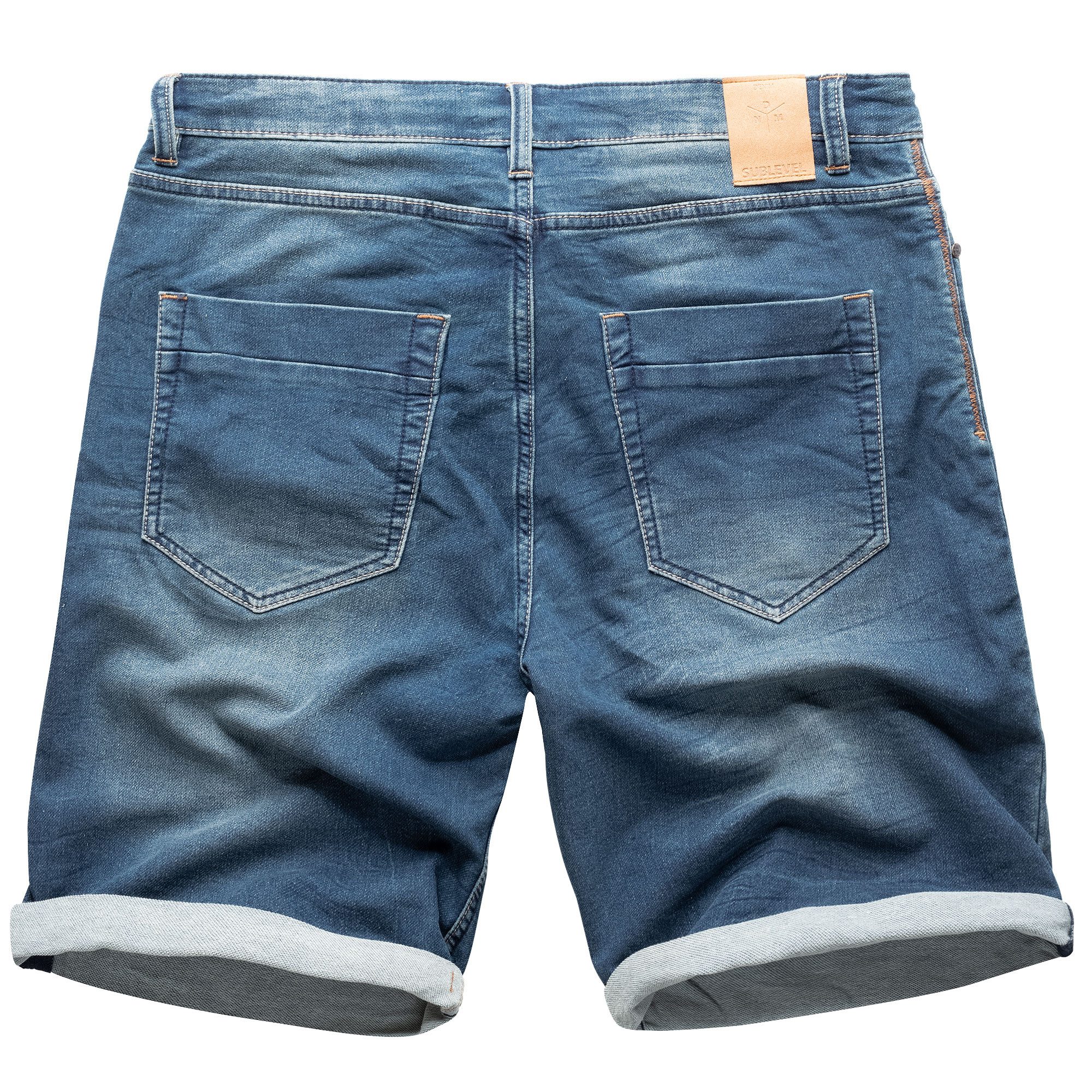 SUBLEVEL Shorts Sweat Shorts Jeans Kurze Hose Bermuda Sweatpants günstig online kaufen