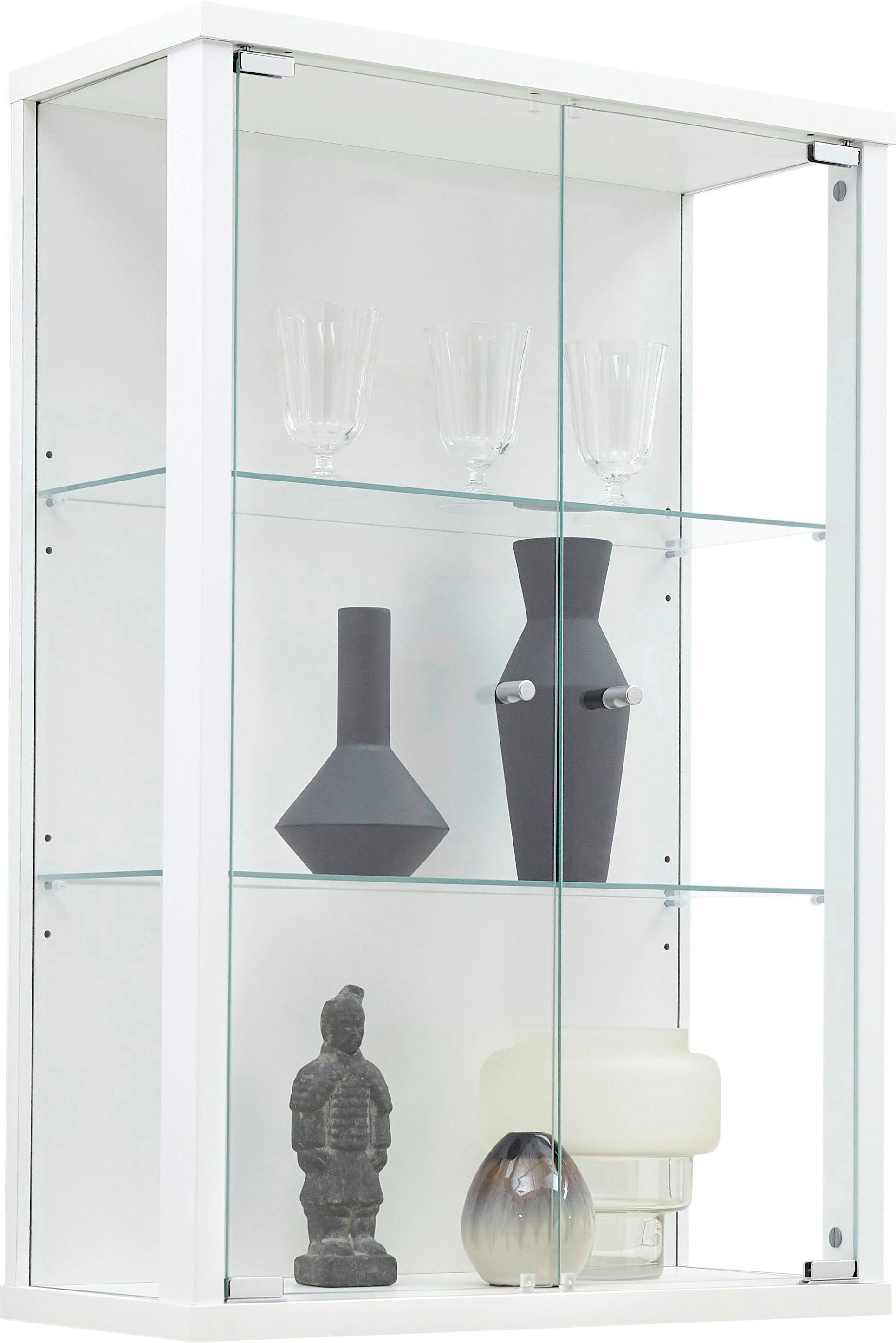 fif möbel Vitrine OPTIMA Hängevitrine/Glasvitrine 2x Glastür,perfekt für Sammler,Sammlervitrine