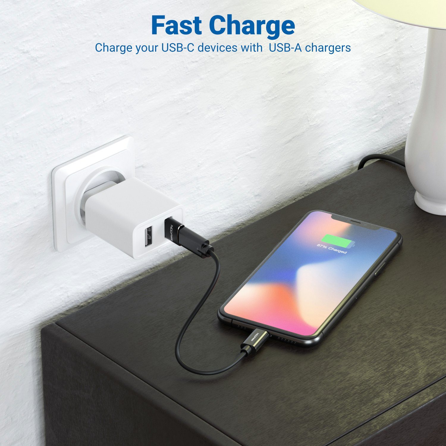 deleyCON deleyCON 2x USB2.0 Mini Adapter USB zu USB C-Buchse Notebook USB-Adapter