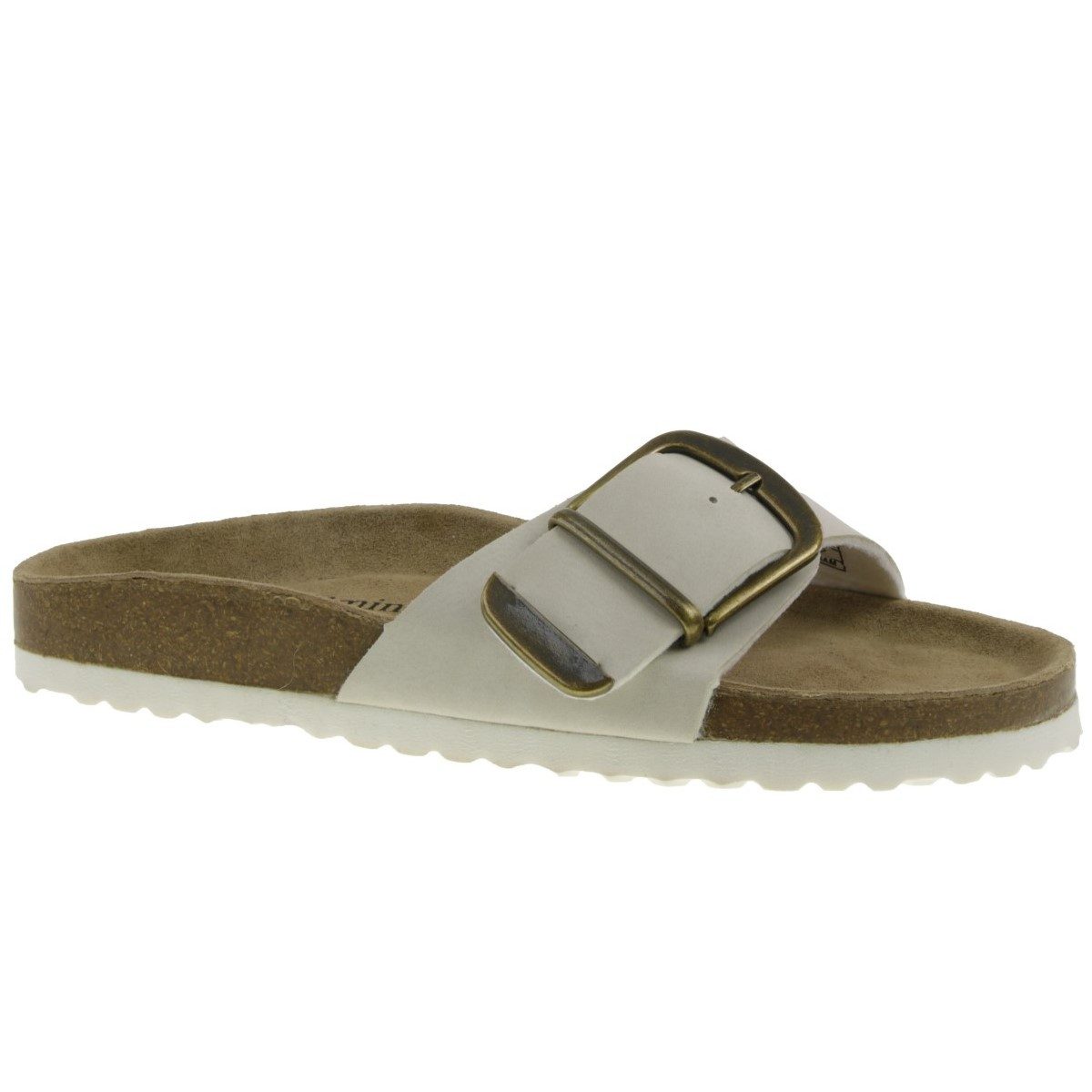 piece of mind. Piece of Mind Sandale Pantolette Slides Leder weiß EUR 40 Pantolette