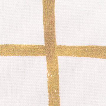 SCHÖNER LEBEN. Stoff Baumwollstoff Dekostoff Digital Gitter Karo weiß grün 1,40m breit, Digitaldruck