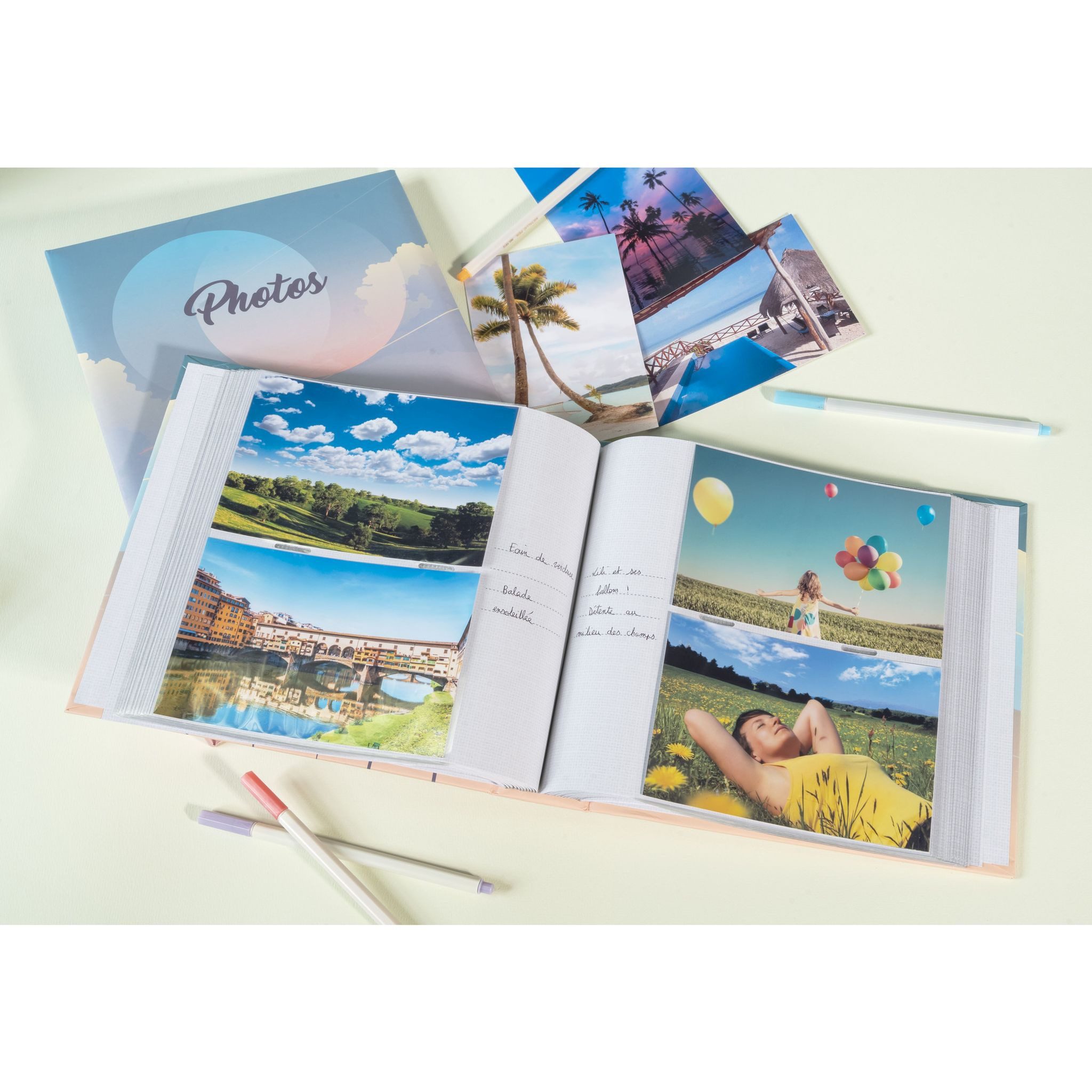 EXACOMPTA Fotoalbum Exacompta Exacompta 62332E Fotoalbum mit Taschen SUNSET 200 Fotos 10