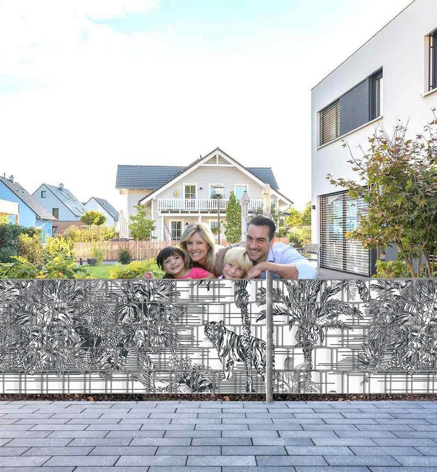 Thumbnail - MyMaxxi Sichtschutzstreifen Sichtschutzstreifen blühende Dschungelsträuche Sichtschutz Garten Zaun
