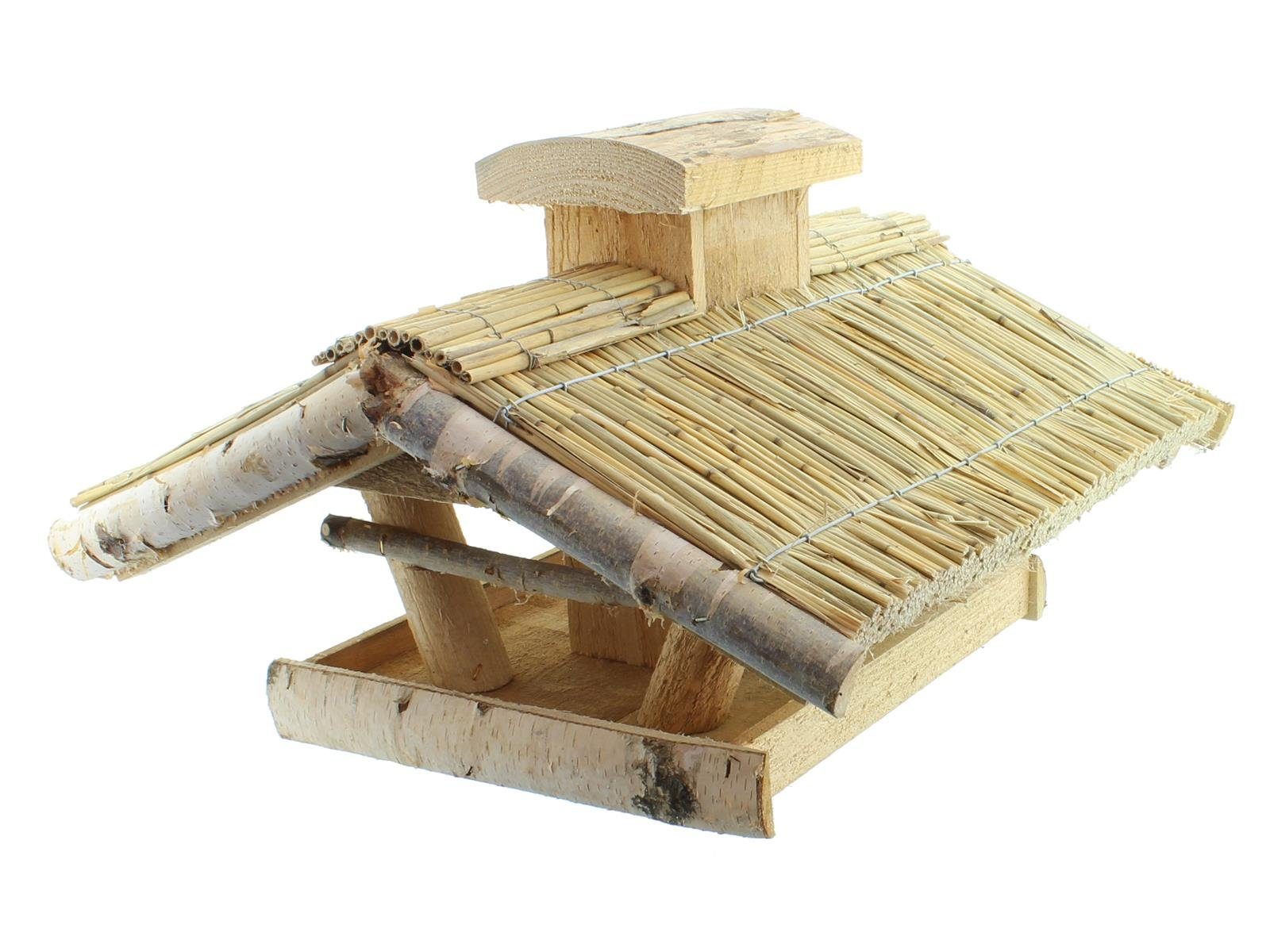 BTEC Vogelhaus Vogelhaus Heide mit Futtersilo