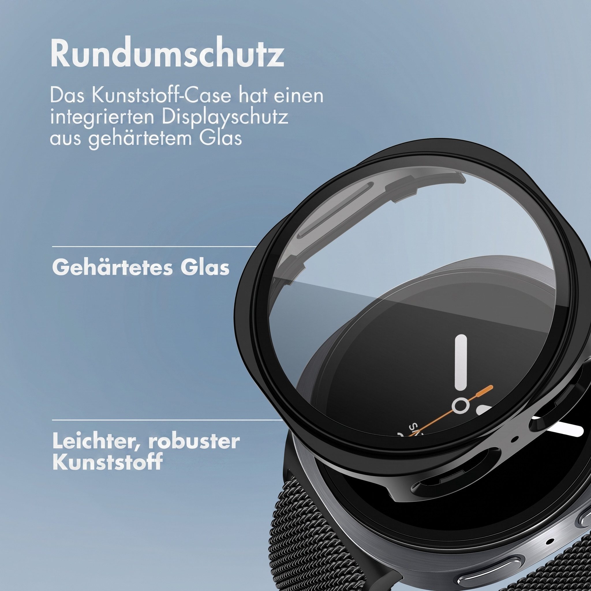 imoshion Displayschutzfolie imoshion Full Cover Hard Case Samsung Galaxy Watch 9 / Watch 8 (40 mm), 1 Stück – Bild 2 von 5