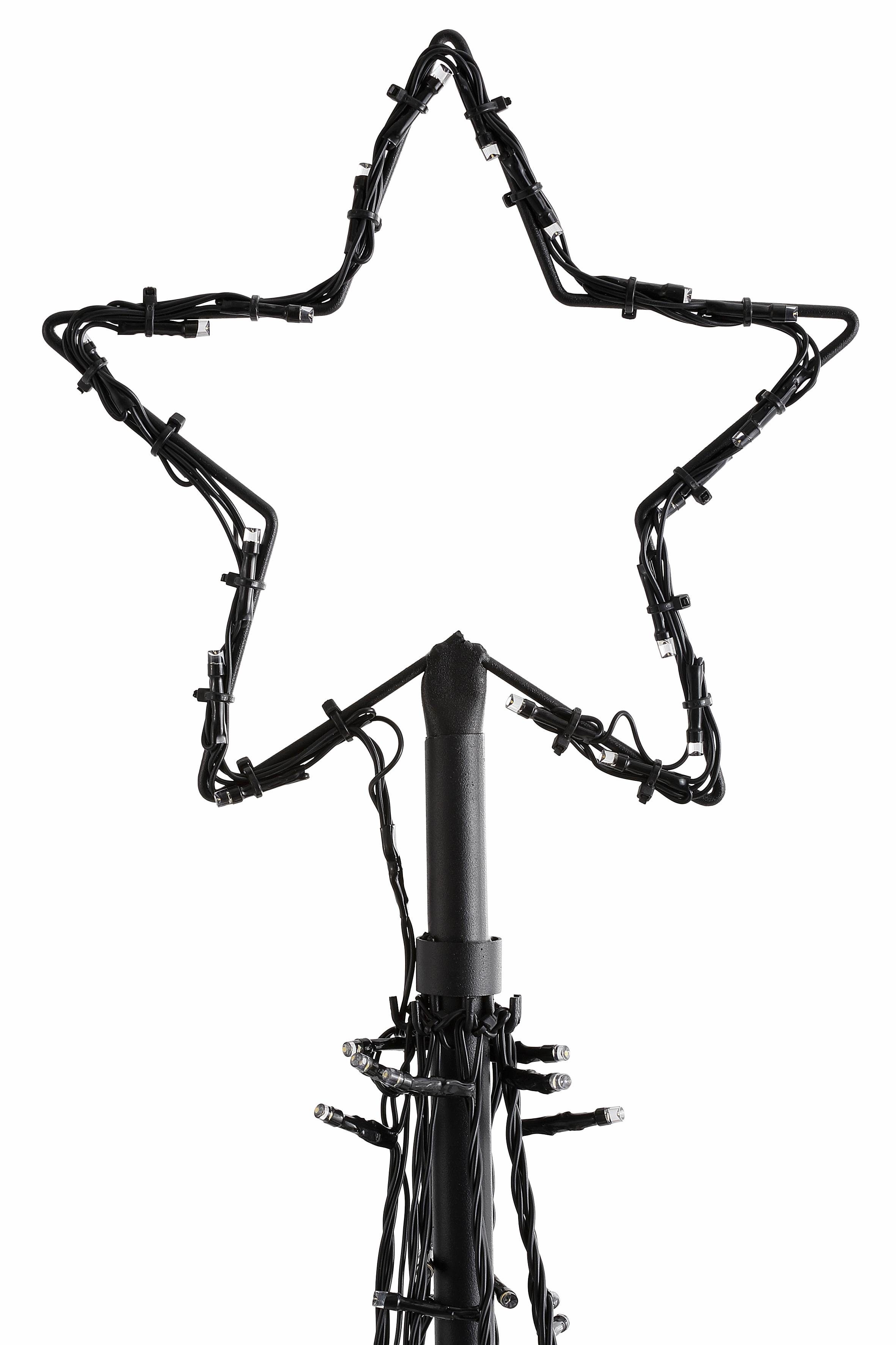 BONETTI LED Baum Weihnachtsdeko, LED fest integriert, Warmweiß, inkl. IP44 Netzadapter