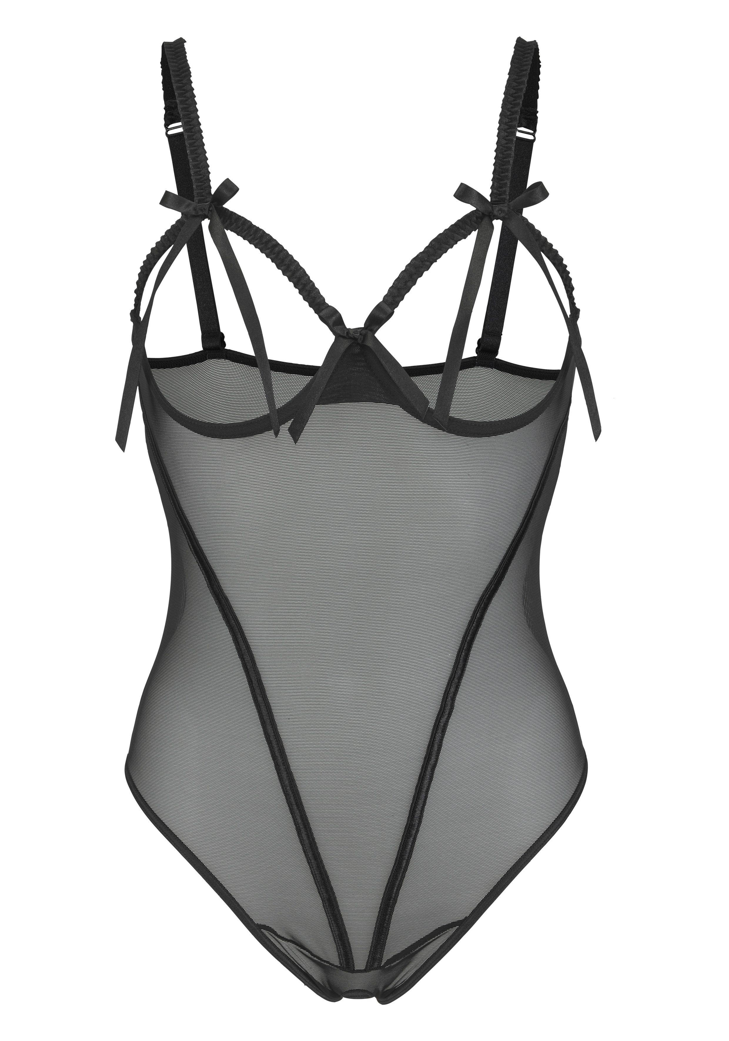 Nuance by Lascana Body-Ouvert aus transparentem Netzmaterial, verführerische Dessous, Reizwäsche – Bild 5 von 5
