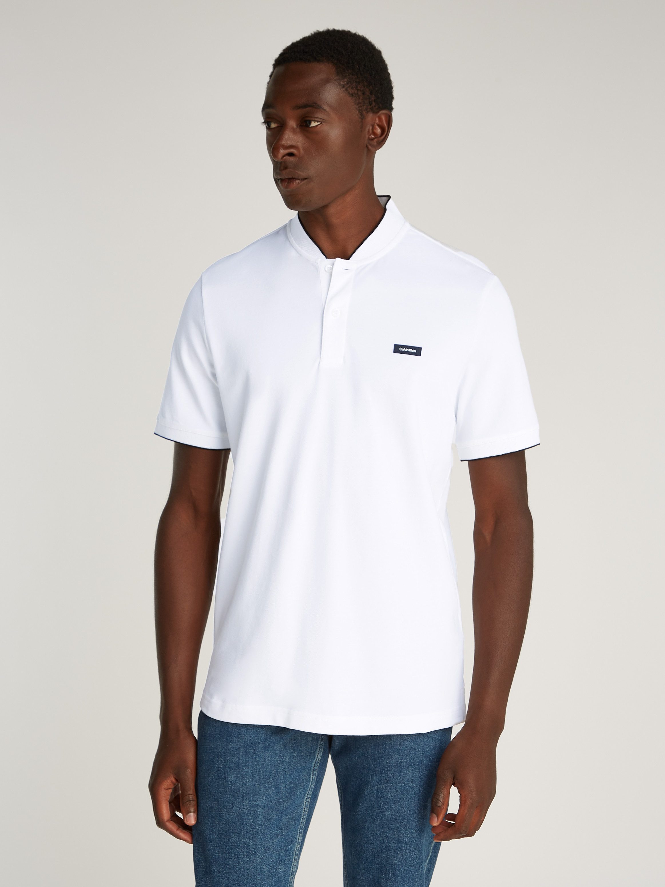 Calvin Klein Poloshirt STRETCH PIQUE STAND günstig online kaufen