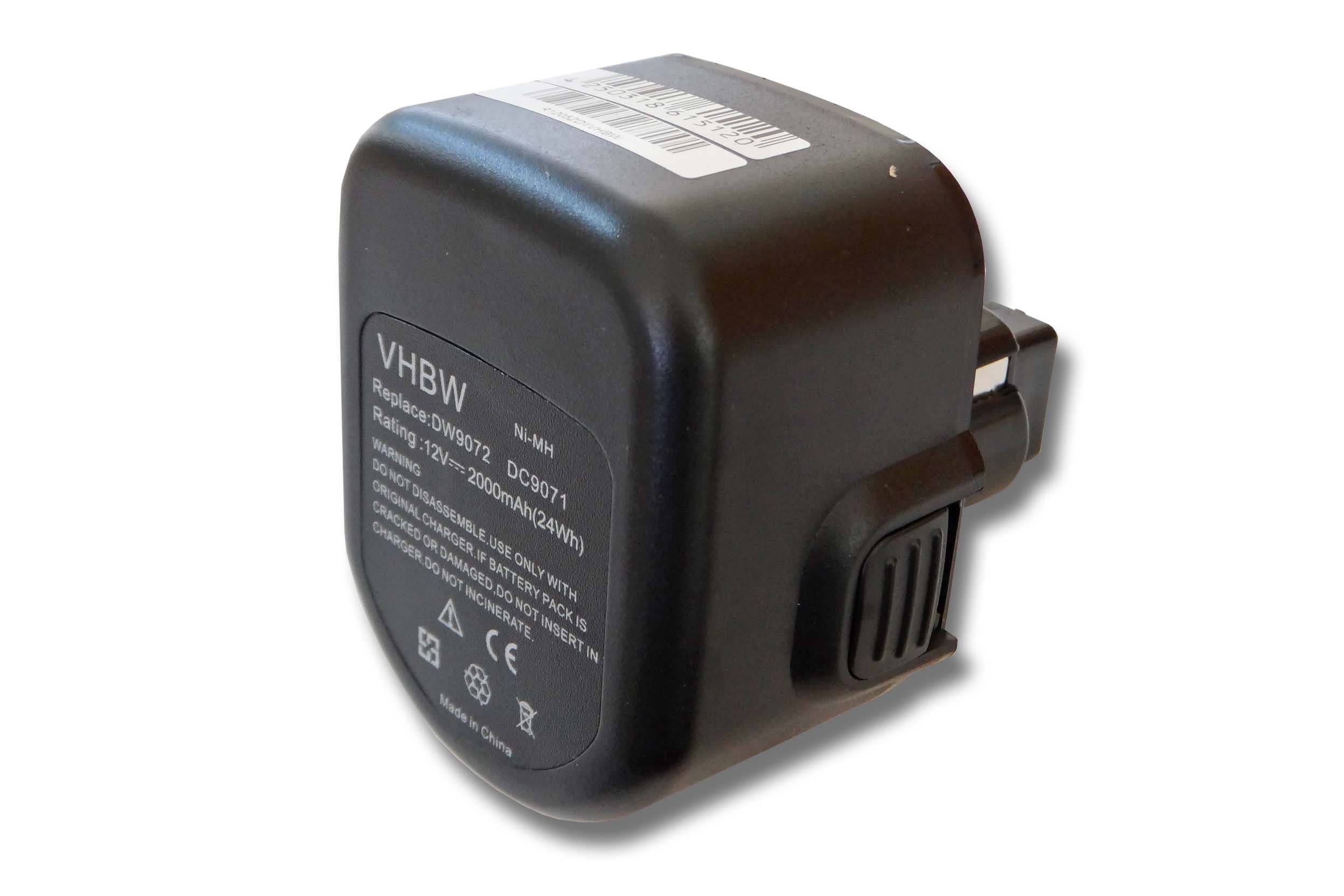 vhbw Akku passend für Kompatibel mit Roller Multi-Press ACC571, Multi-Press Mini ACC, Multi-Press Typ 571 Elektrowerkzeug (2000mAh, 12V, NiMH) 2000 mAh