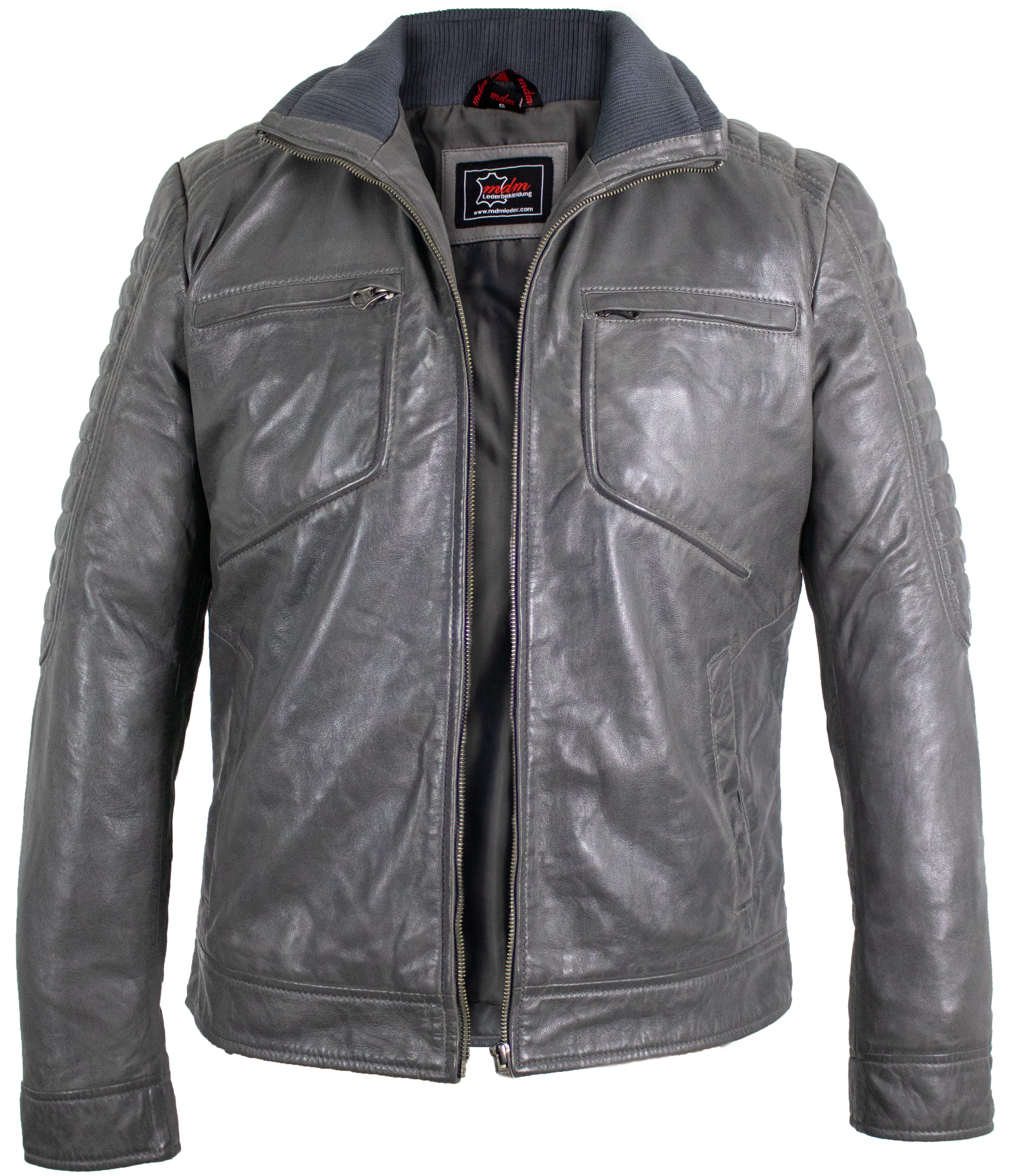 MDM Lederjacke Leichte Lamm Freizeit Herren günstig online kaufen