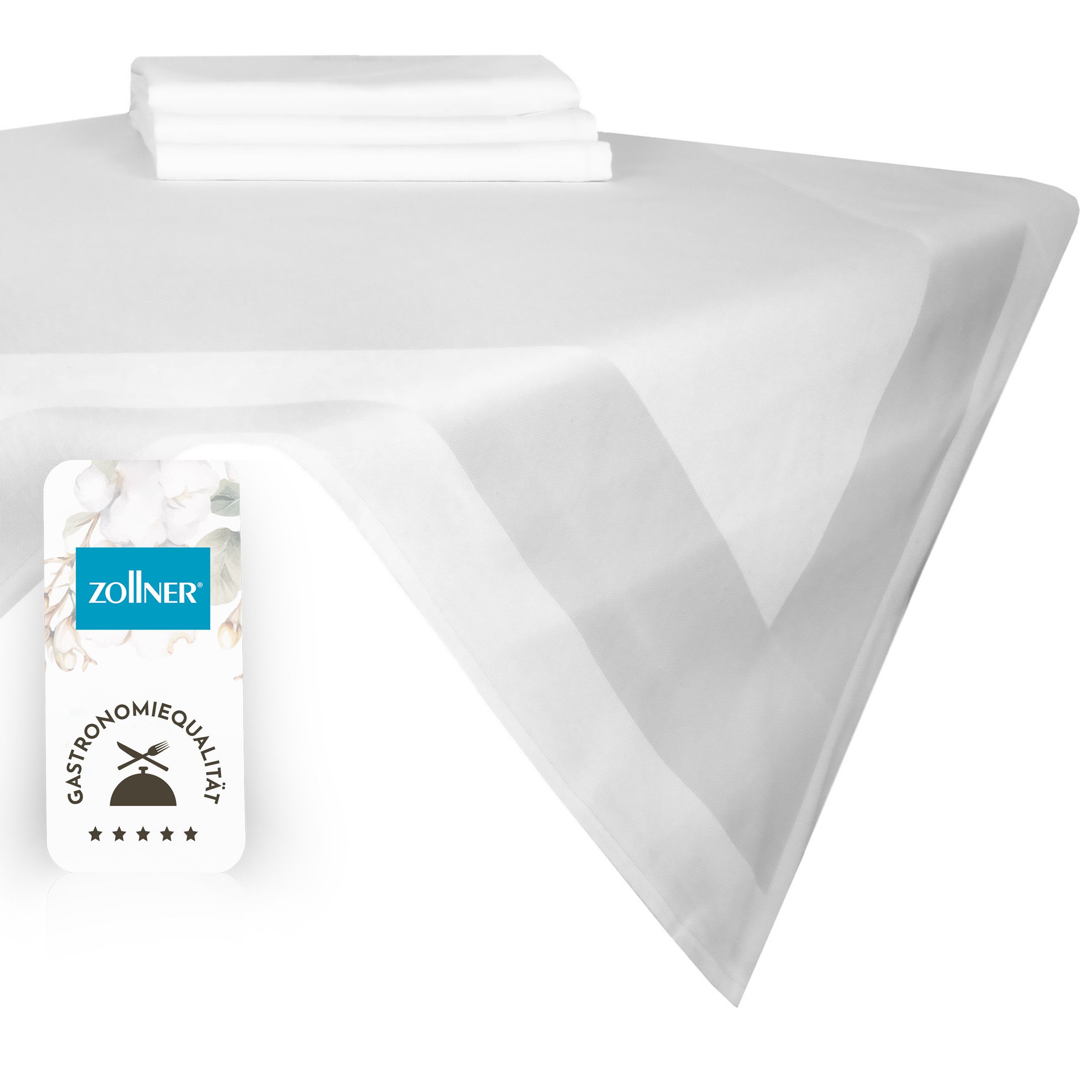 ZOLLNER Tischdecke (4-tlg), 80 x 80 cm, 100% Baumwolle, Vollzwirn, vom Hote günstig online kaufen