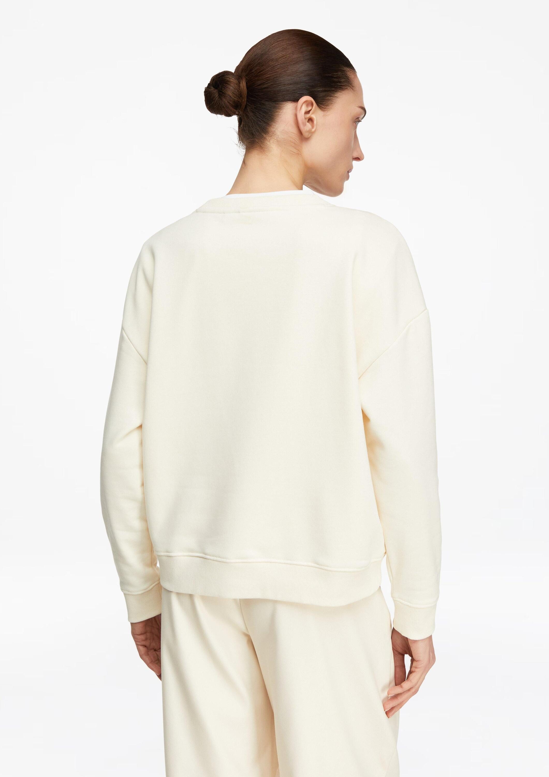 comma Sweatshirt Sweatshirt Sweatshirt mit Blumenapplikation
