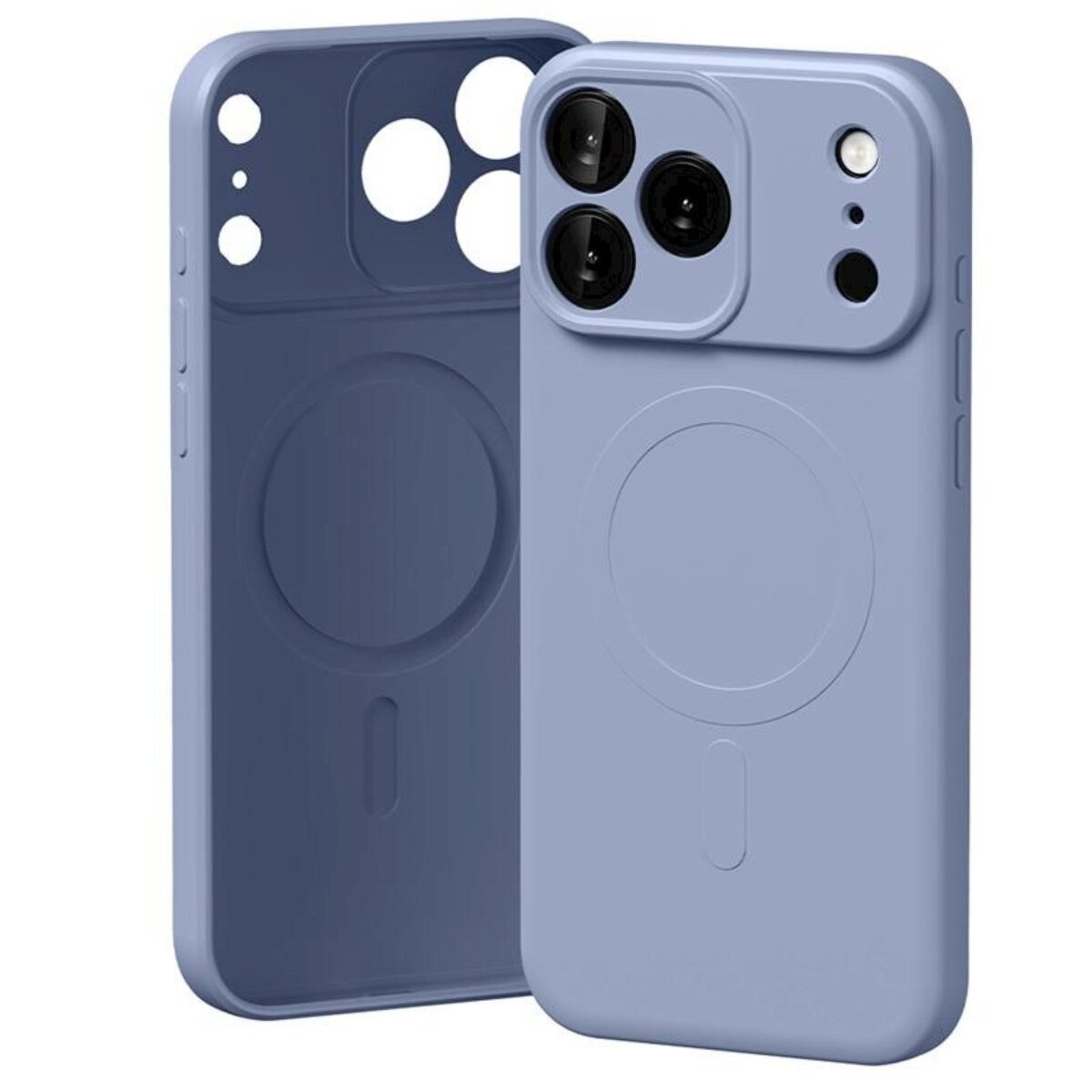 Mercury Handyhülle Semi-Silikon Magnetisch Kompatibel mit iPhone 18 Pro / 17 Pro 6,3, Magnetring und Mikrofaserfutter