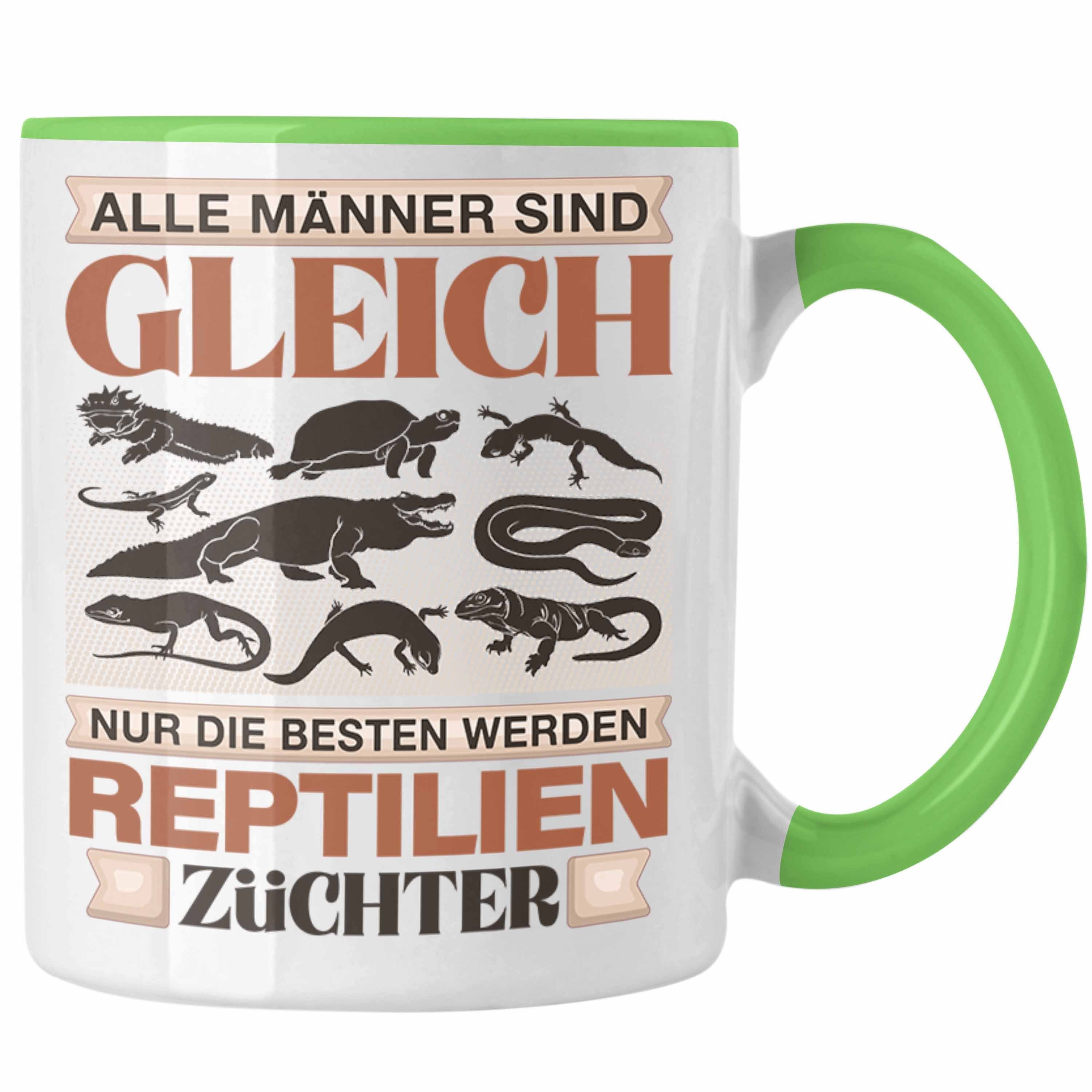 Geschenk Tasse Tasse Trendation Spruch Züchter Grün - Reptilien Lustiger Geschenk Trendation