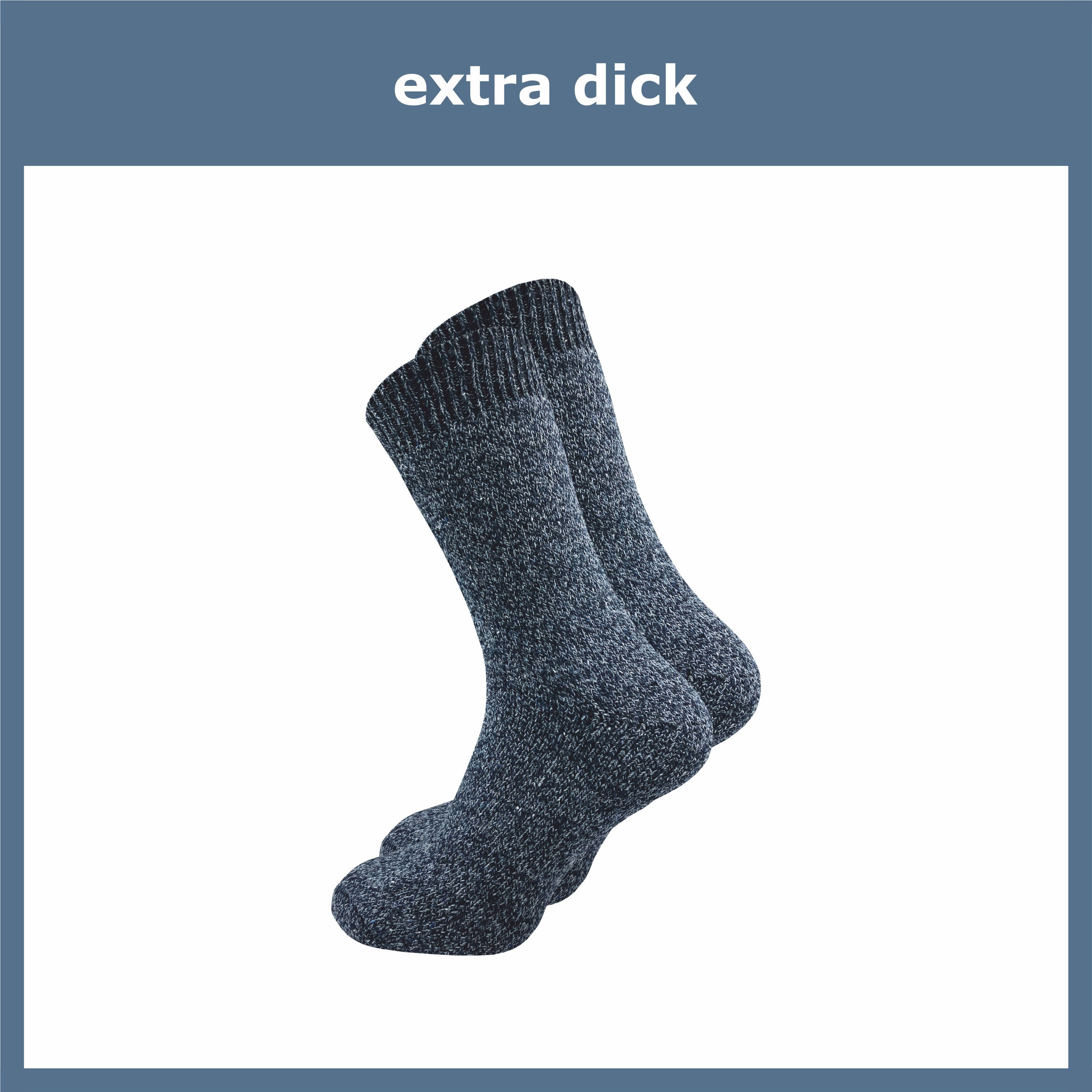 GAWILO Norwegersocken mit Wolle für Herren - warme Thermosocken für den Winter (6 Paar) Robuste, dicke Socken für warme Füße an kalten Tagen
