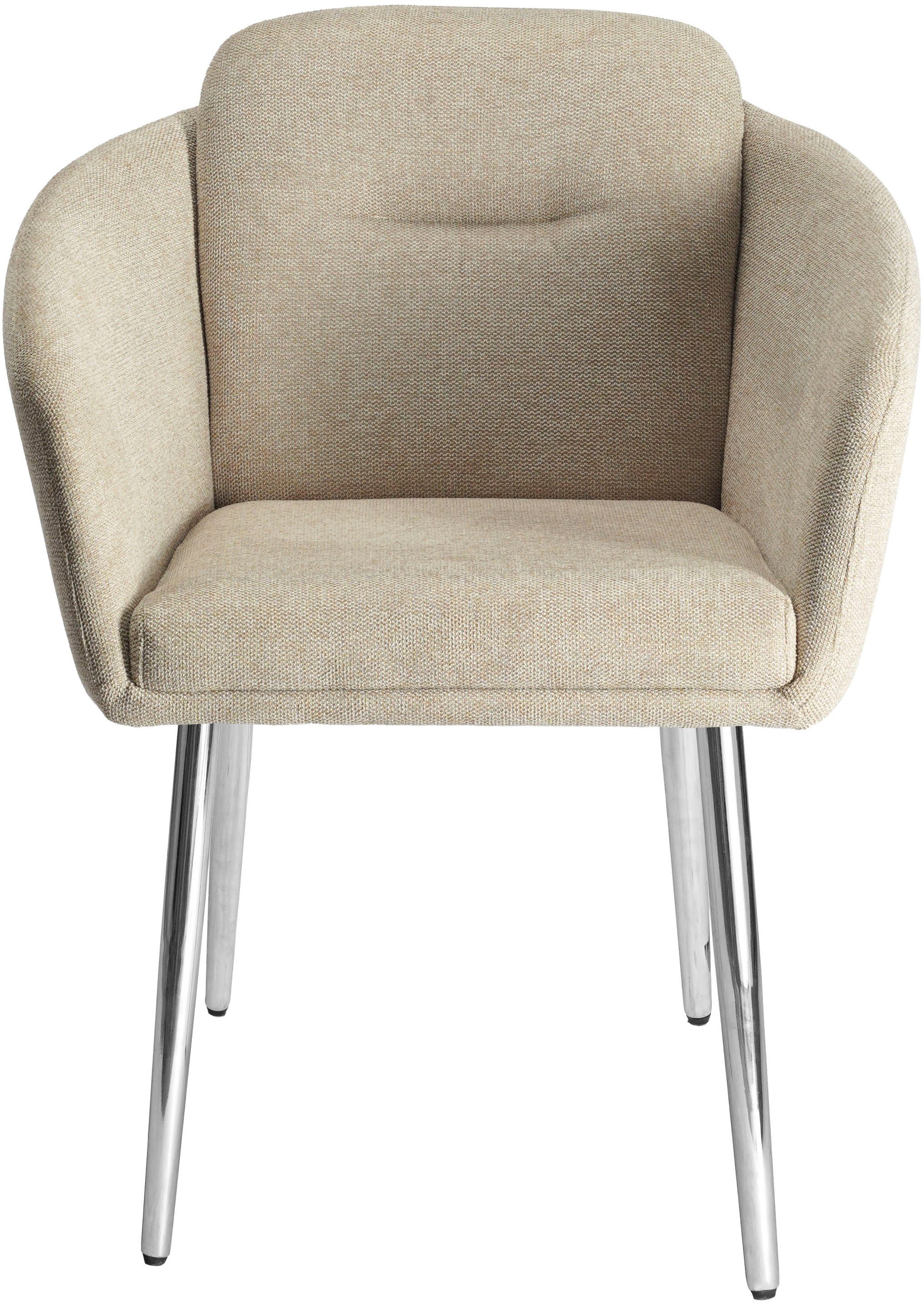 LeGer Home by Lena Gercke Esszimmerstuhl Fleur (Set, 2 St), Strukturstoff, ergonomisches Design, gesteppte Rückenlehne