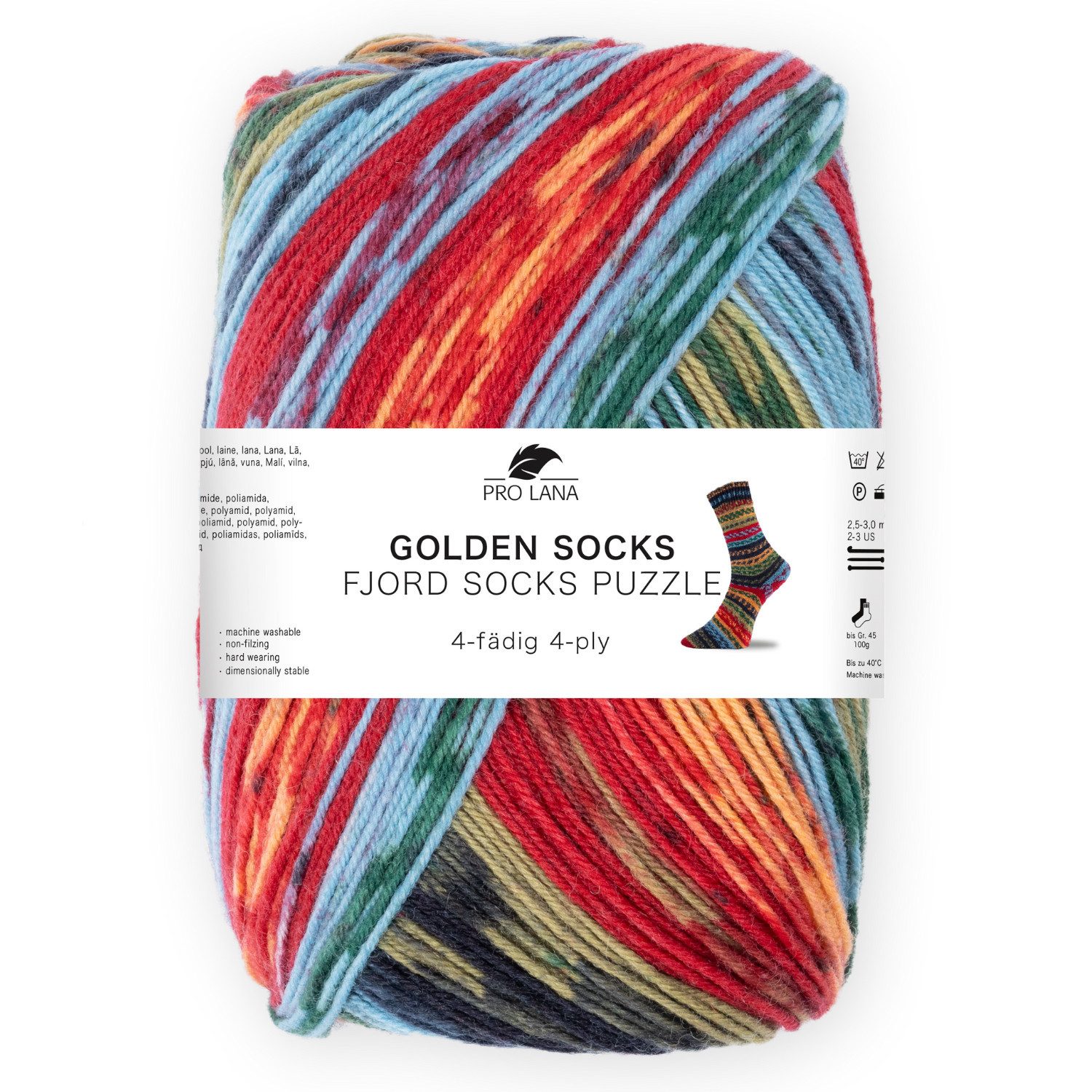 Pro Lana Fjord Socks PUZZLE Sockenwolle Häkelwolle, 420 m (Stricken wird zu günstig online kaufen