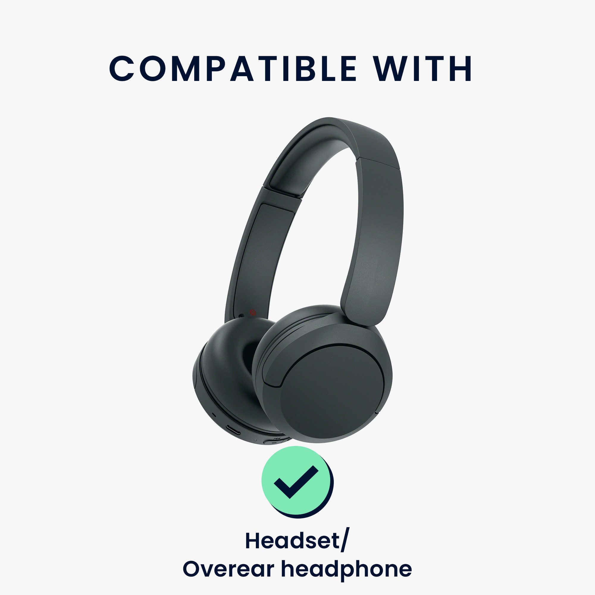 kwmobile Etui Hülle für Headset / Overear headphone Neopren Tasche, Case für Headset aus Neopren Stoff Katzen Design – Bild 2 von 5